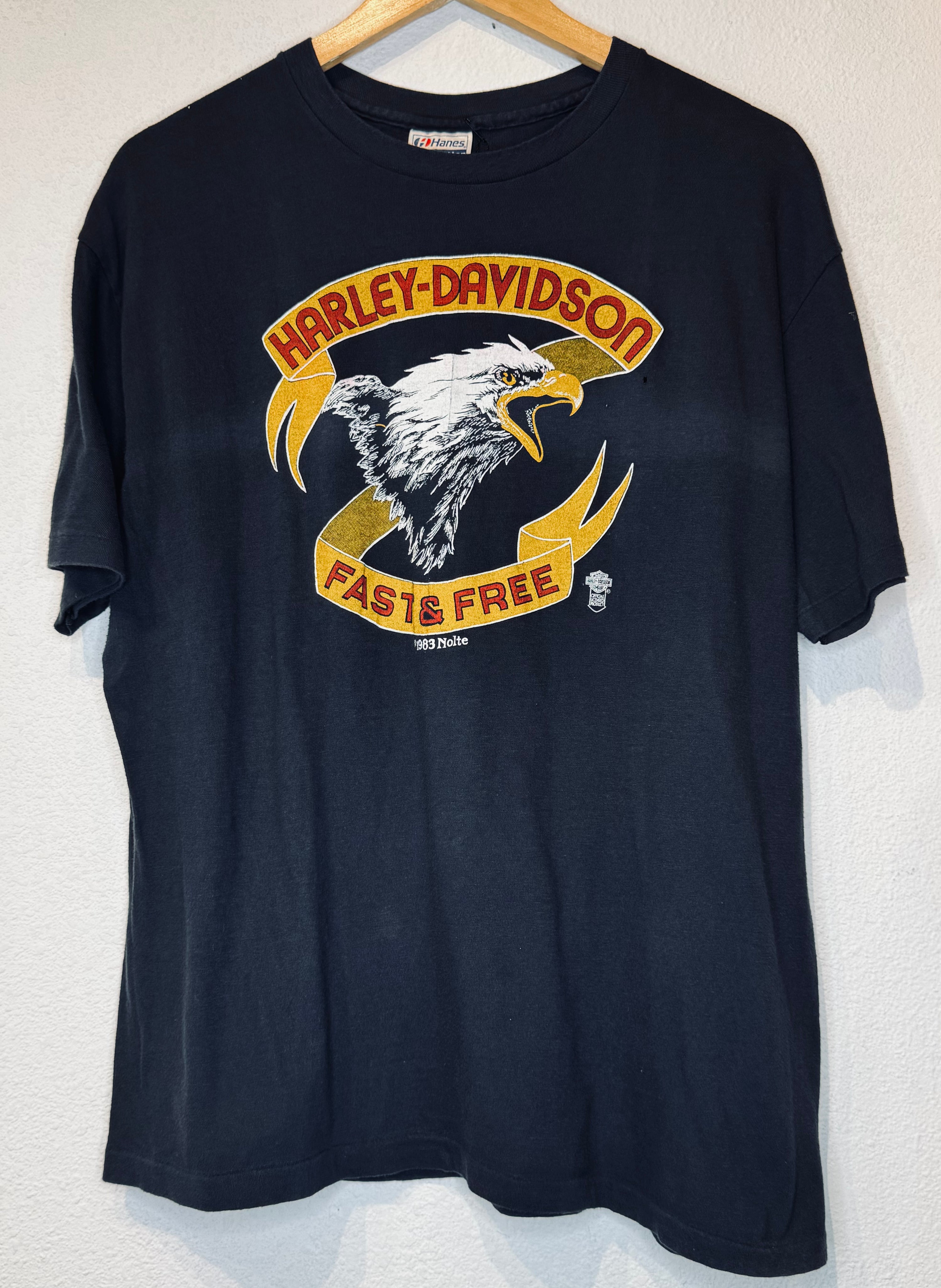 Fast & Free Harley Vintage Tee - Burnout