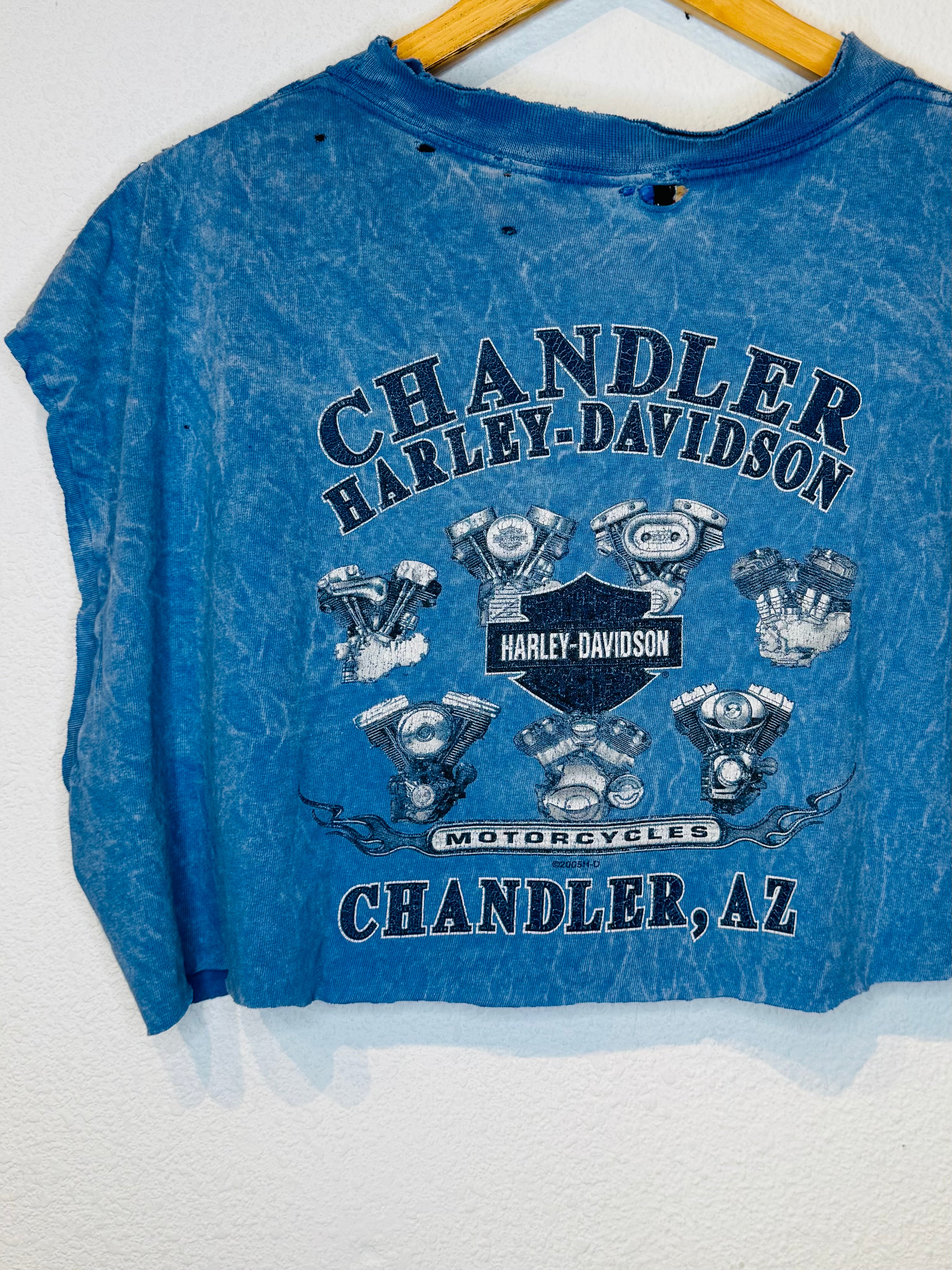 Chandler Harley Vintage Crop Tank - Burnout