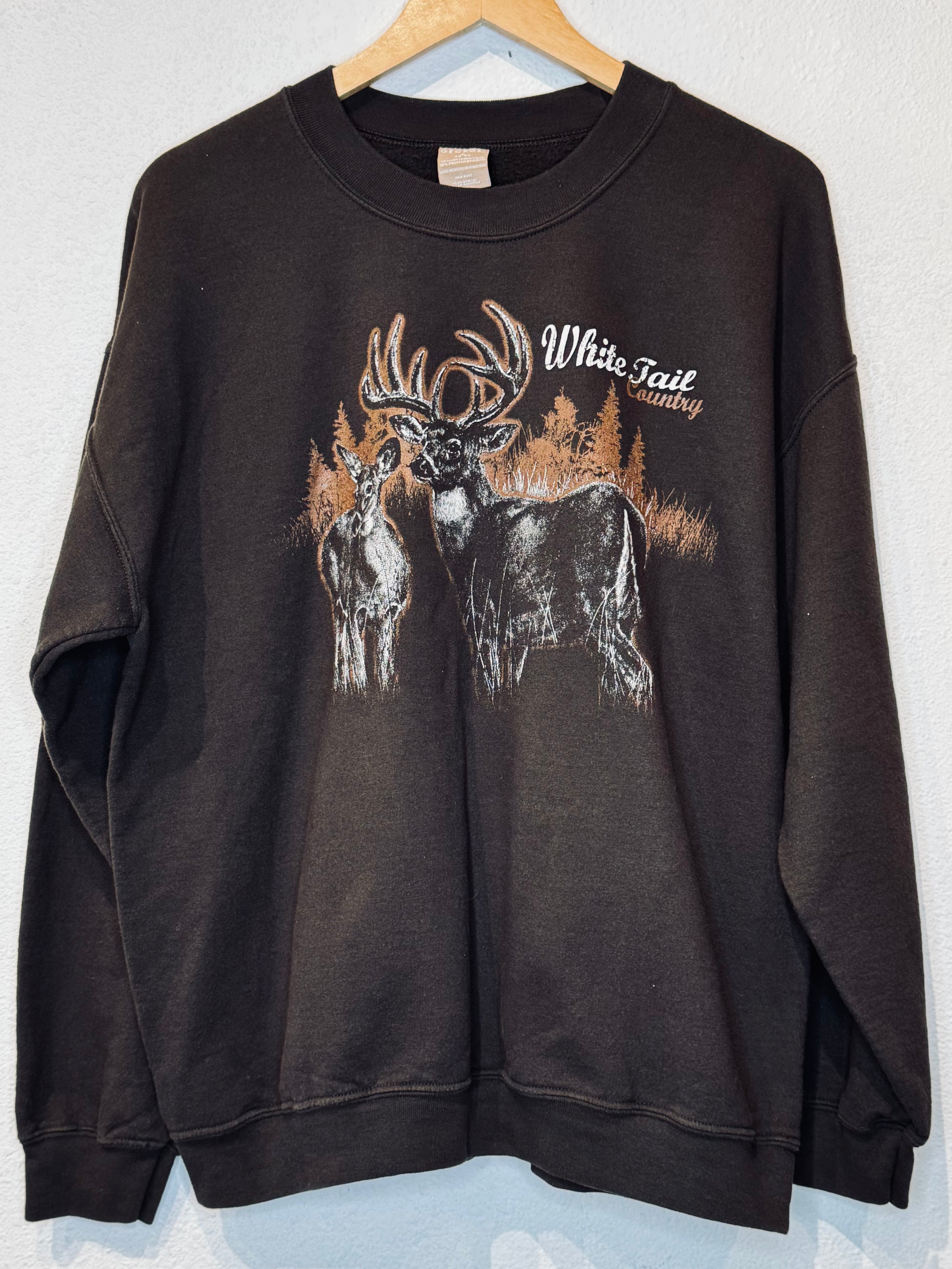White Tail Vintage Crewneck - Burnout