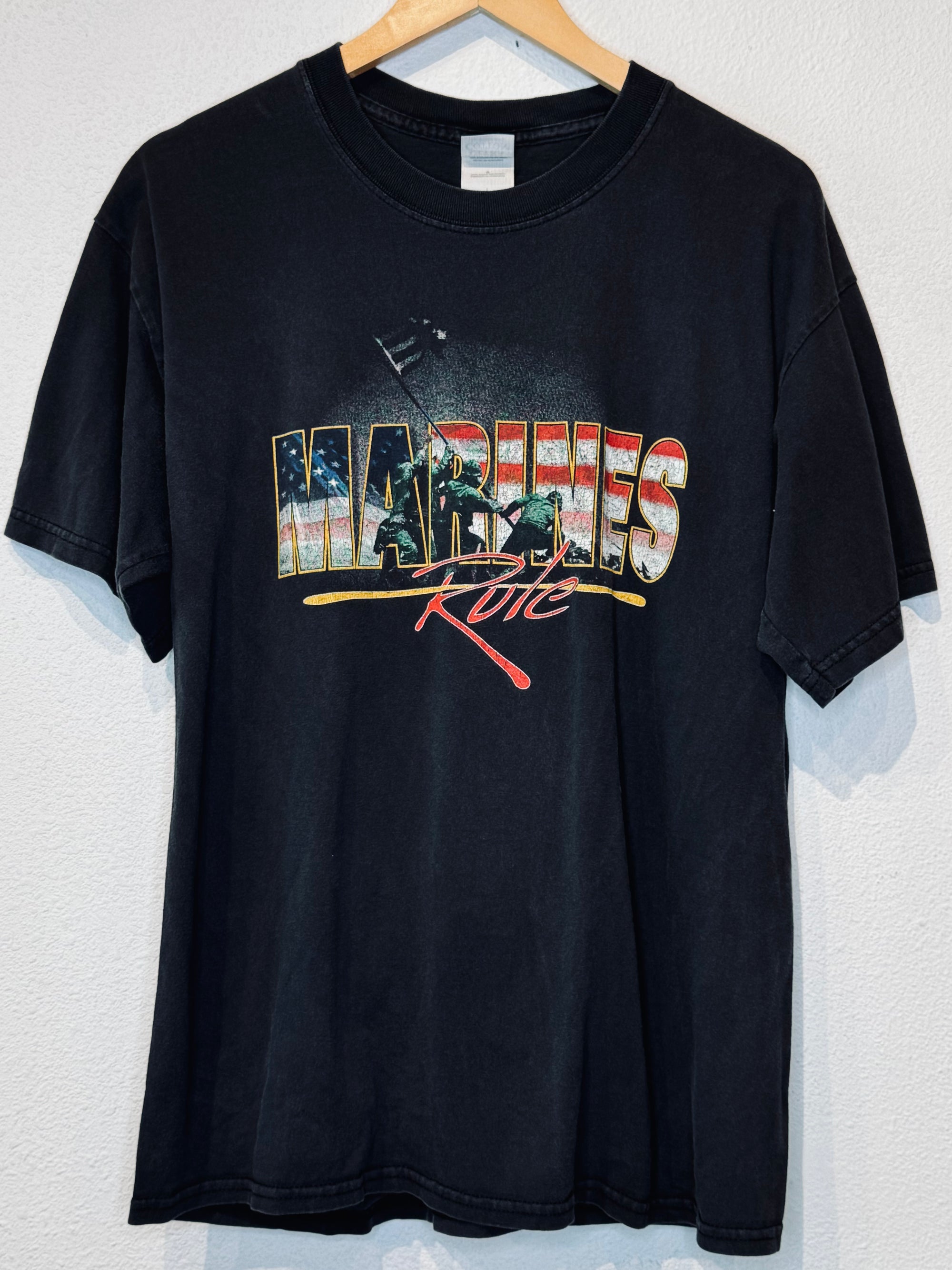 Marines Rule Vintage Tee - Burnout