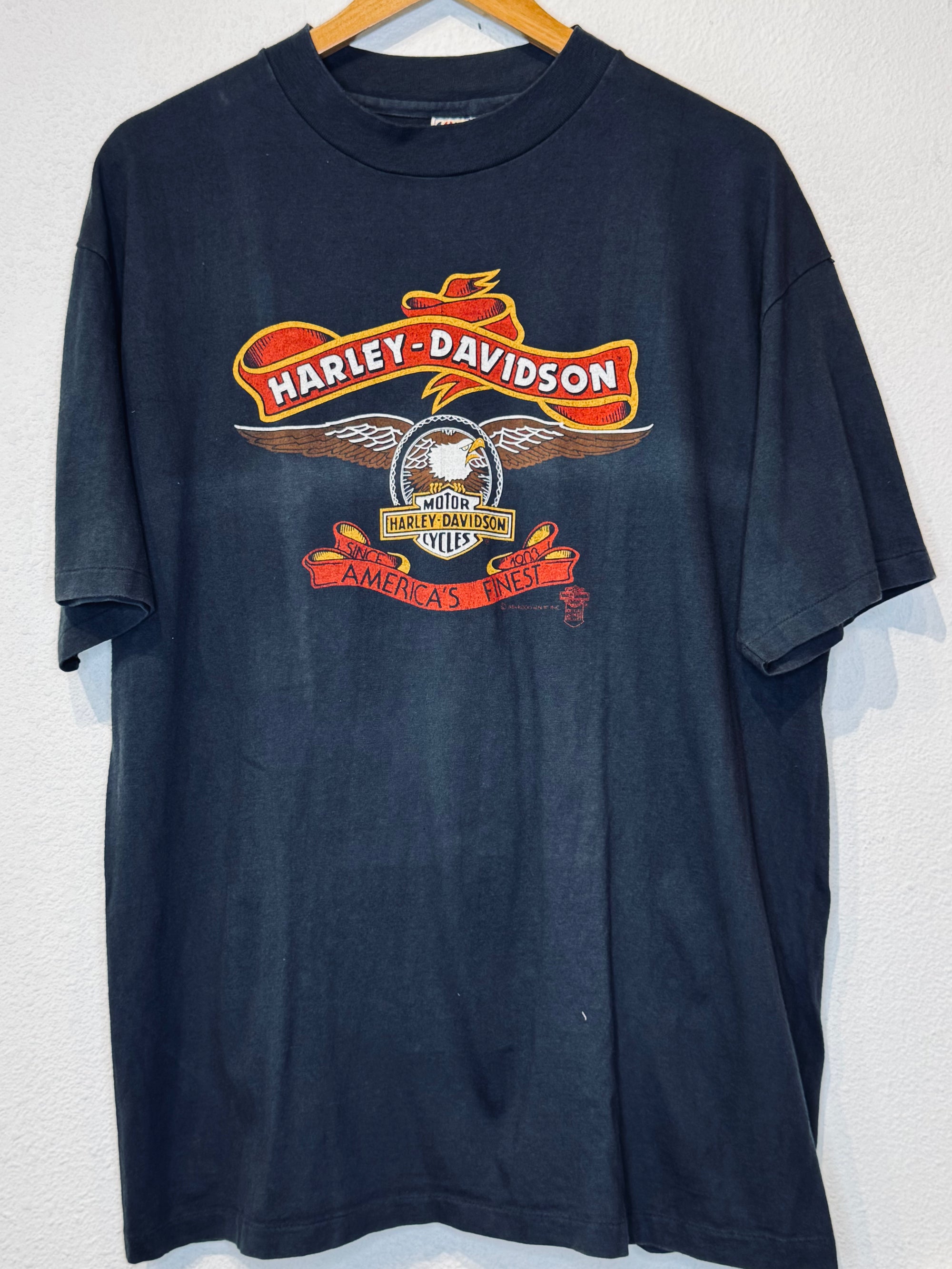 America's Finest Harley Vintage Tee - Burnout