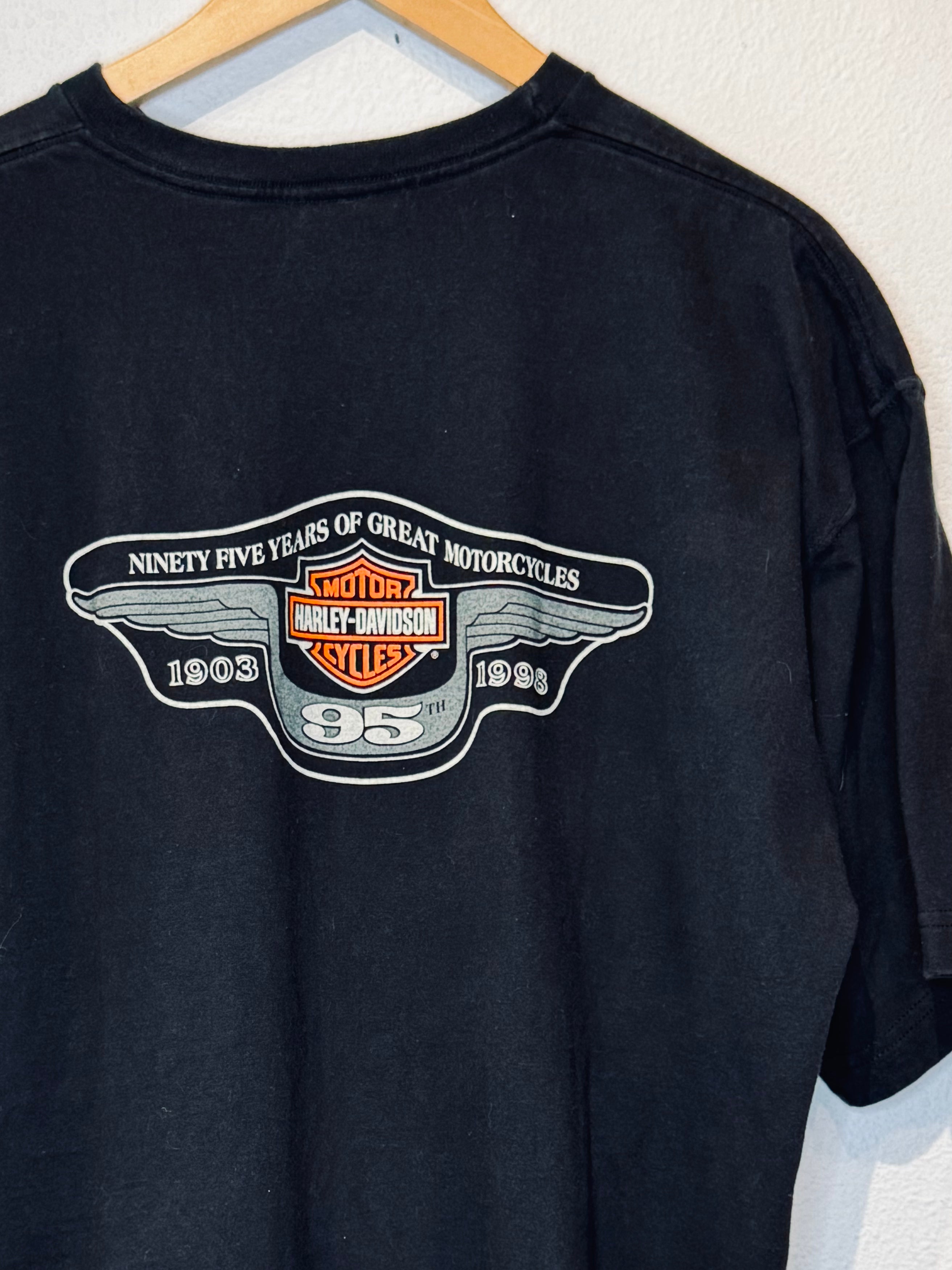 95th Anniversary Harley Vintage Tee - Burnout