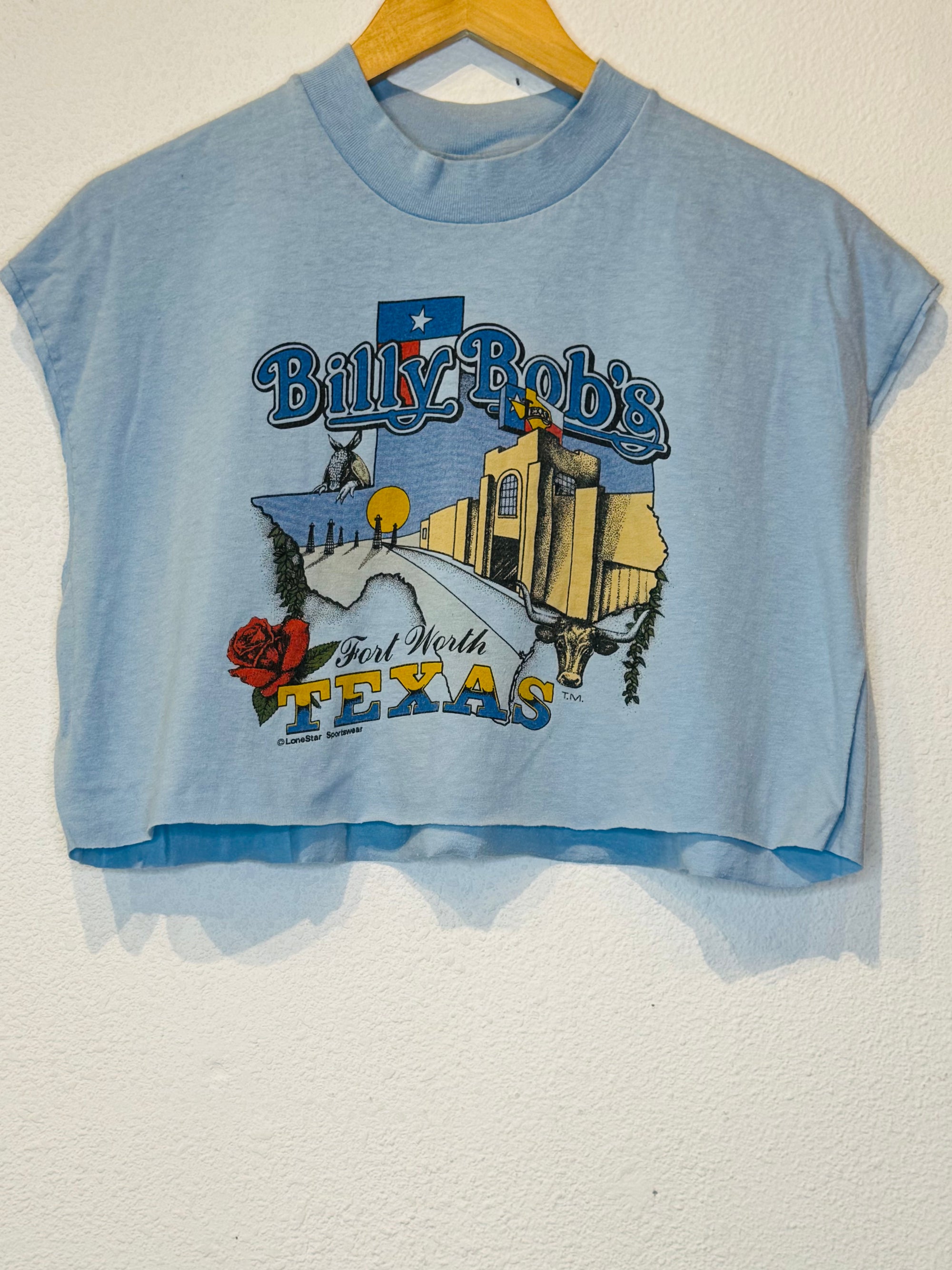 Billy Bobs Vintage Crop Tank - Burnout