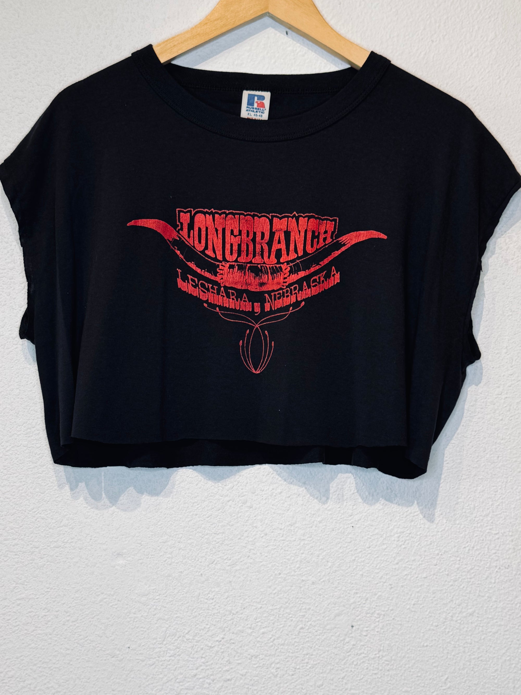 Longbranch Vintage Crop Tank - Burnout