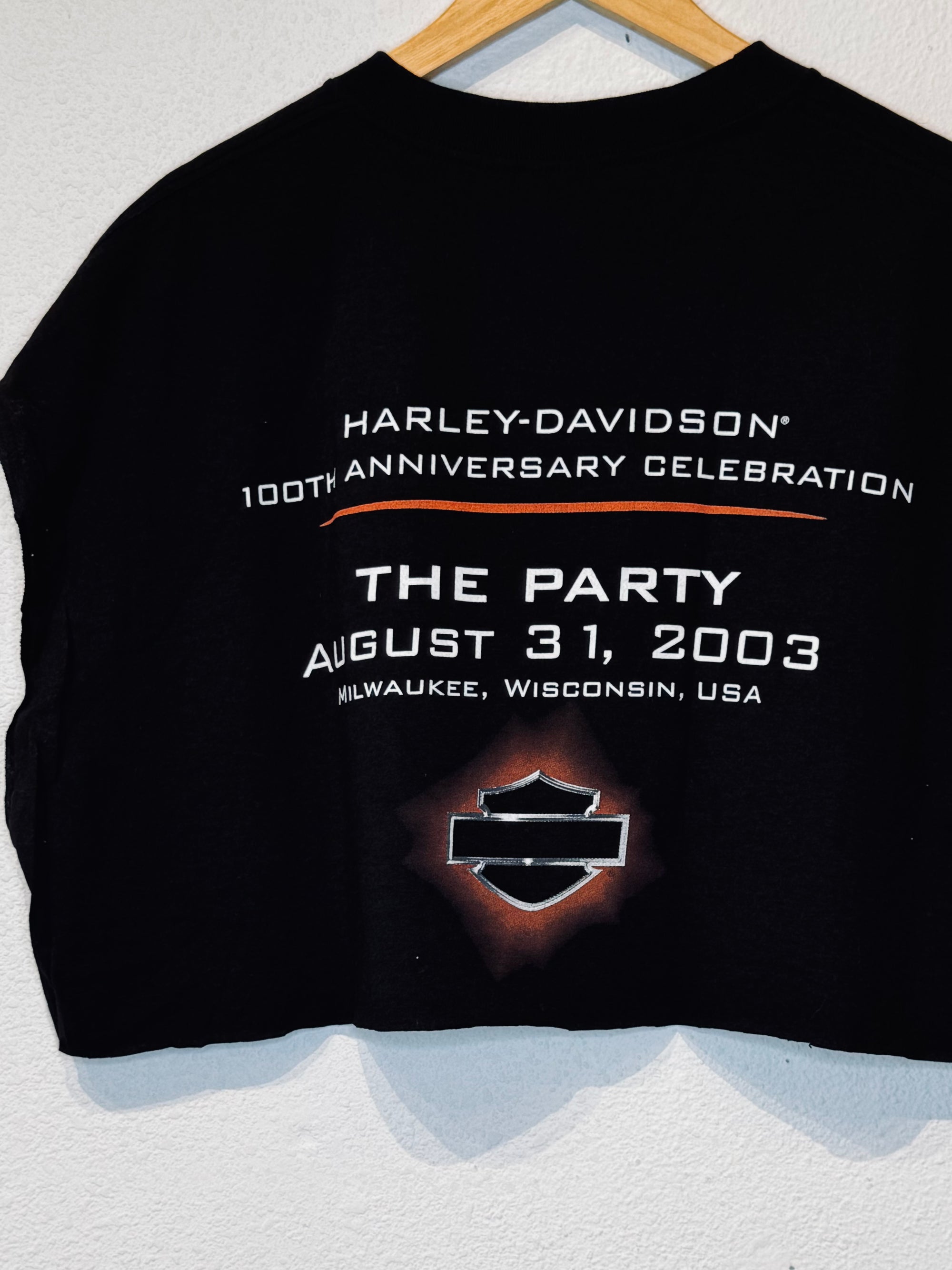 Alarm Clock Harley Vintage Crop Tank - Burnout