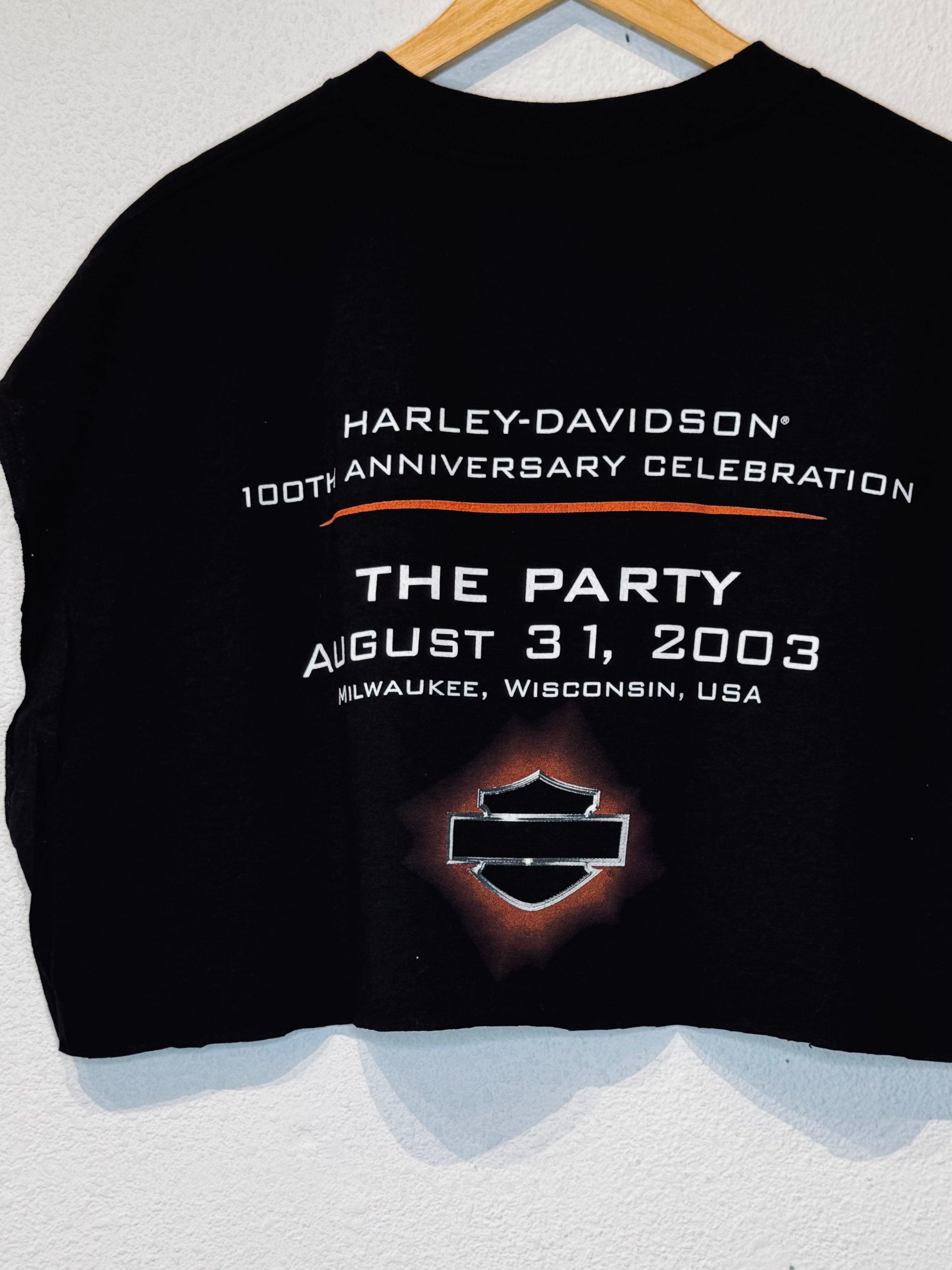 Alarm Clock Harley Vintage Crop Tank - Burnout