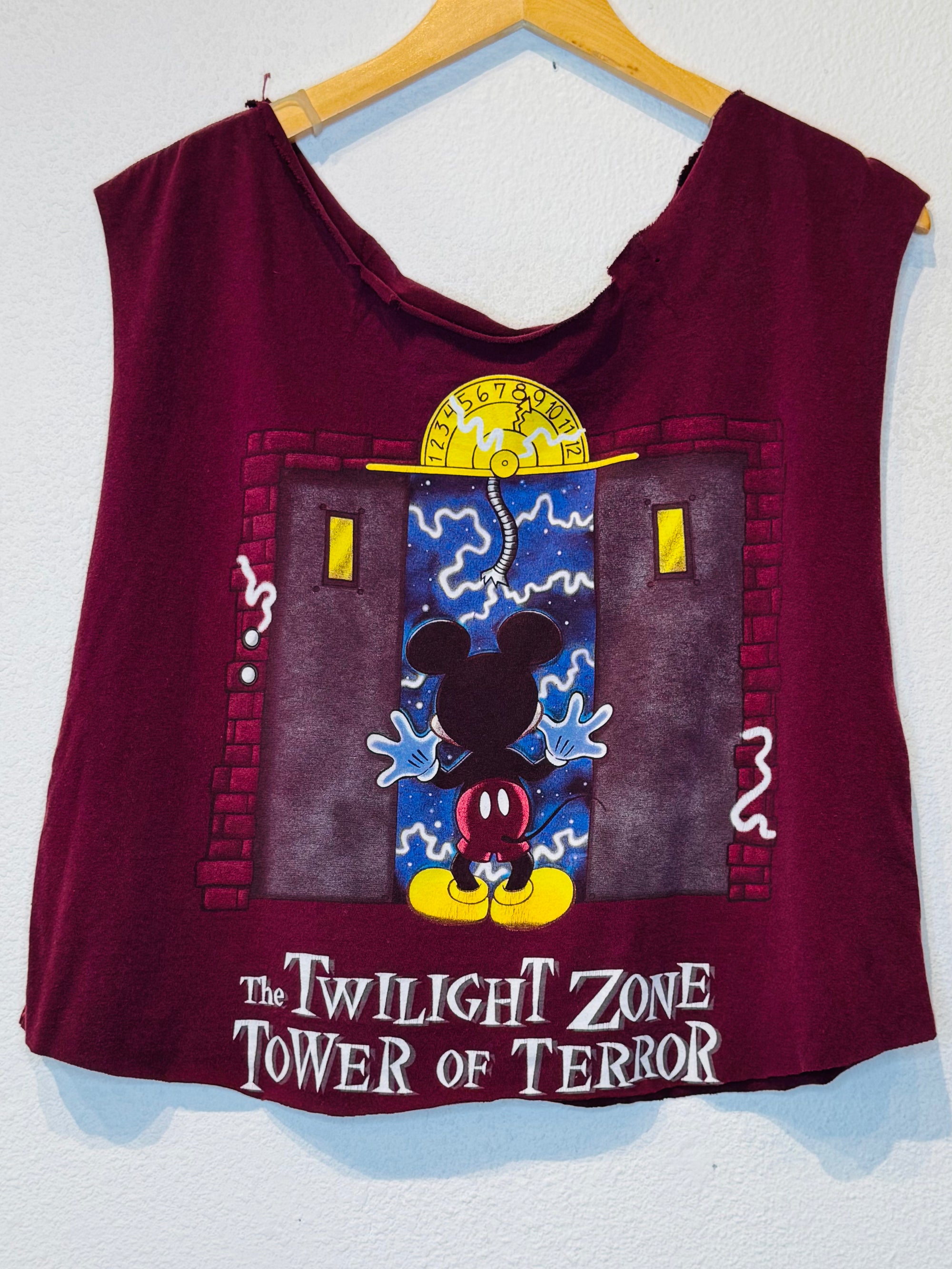 Disney Tower of Terror Vintage Crop Tank - Burnout