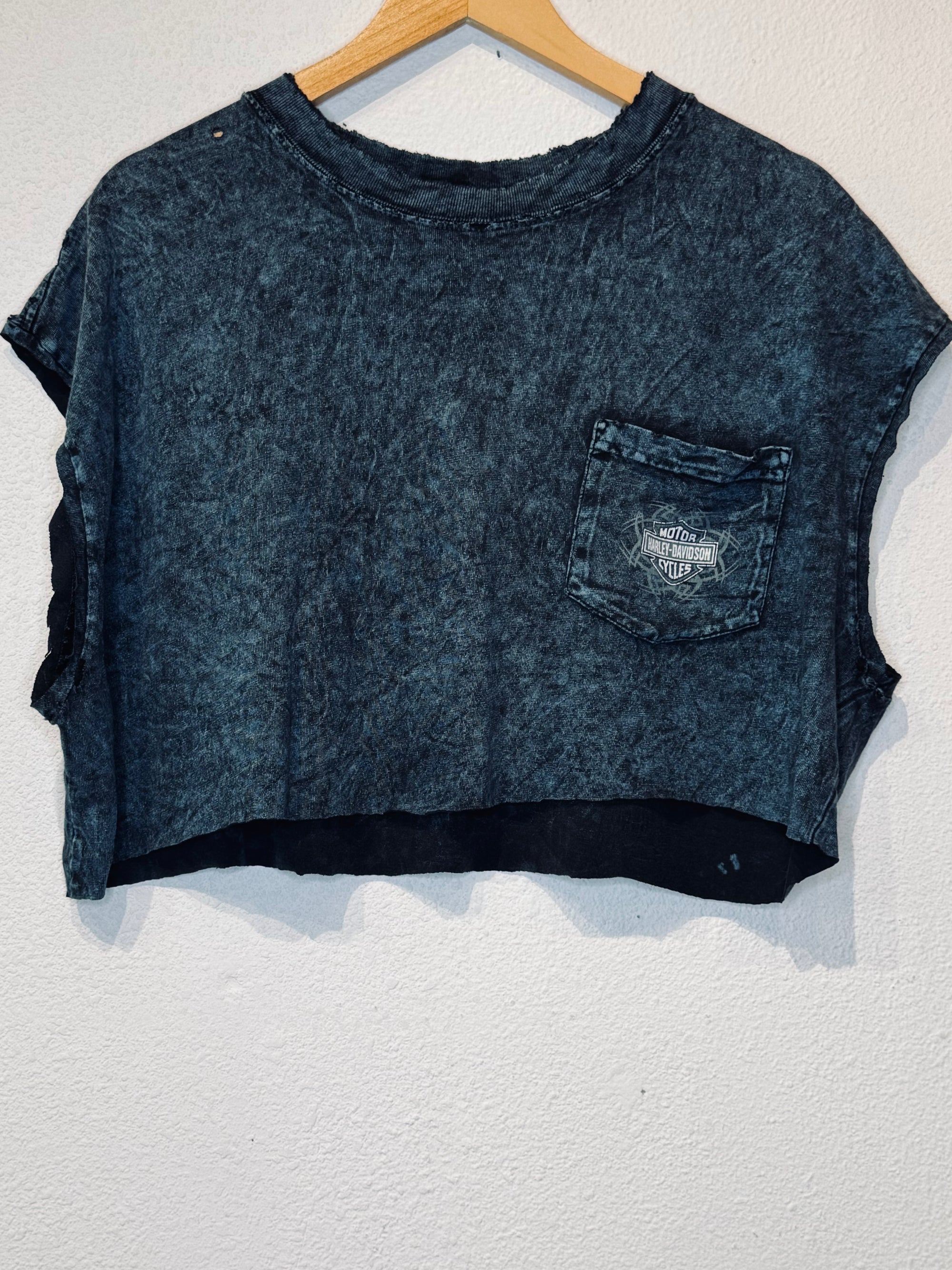 Wolverine Harley Vintage Crop Tank - Burnout
