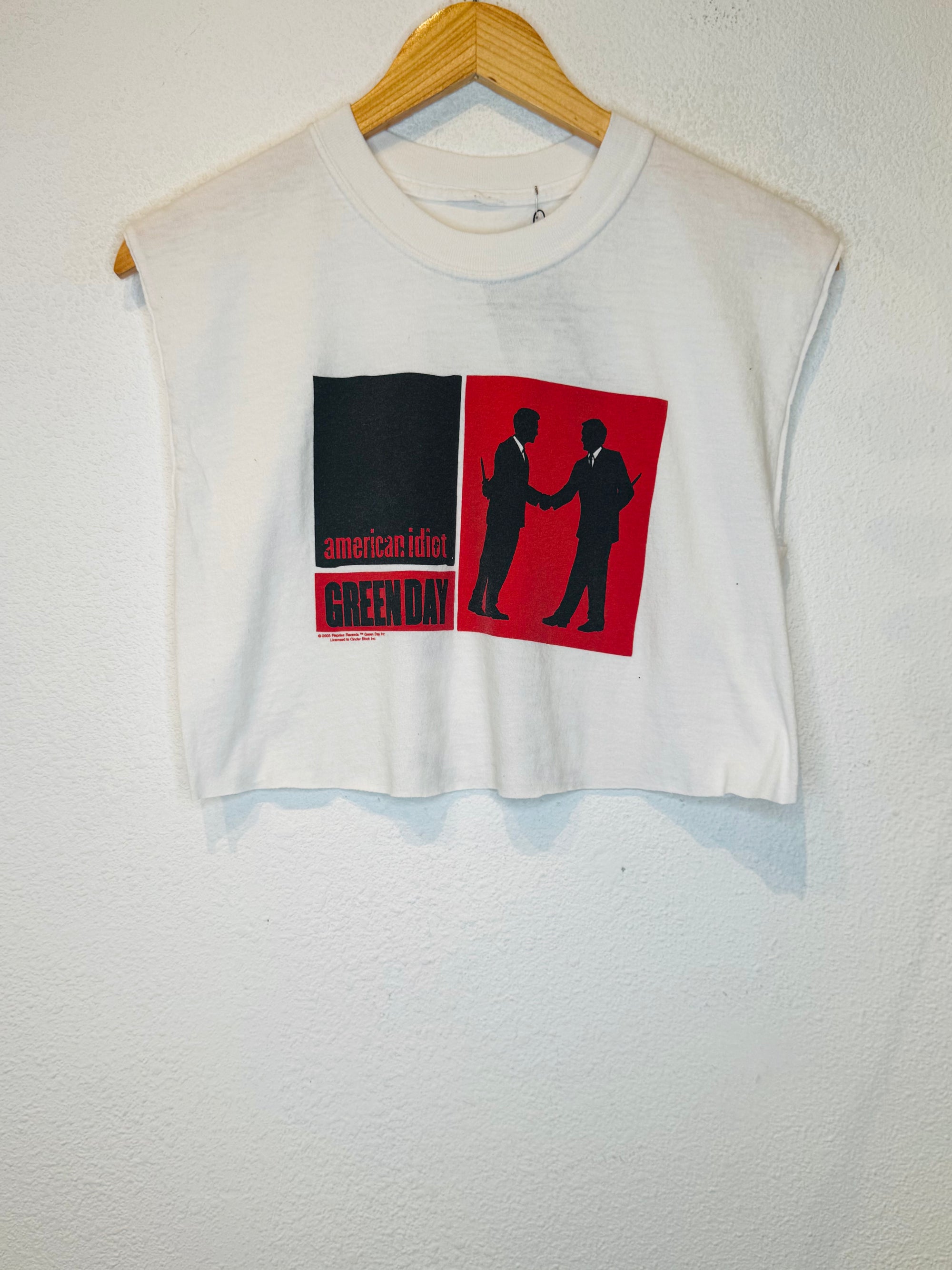 Green Day American Idiot Vintage Crop Tank