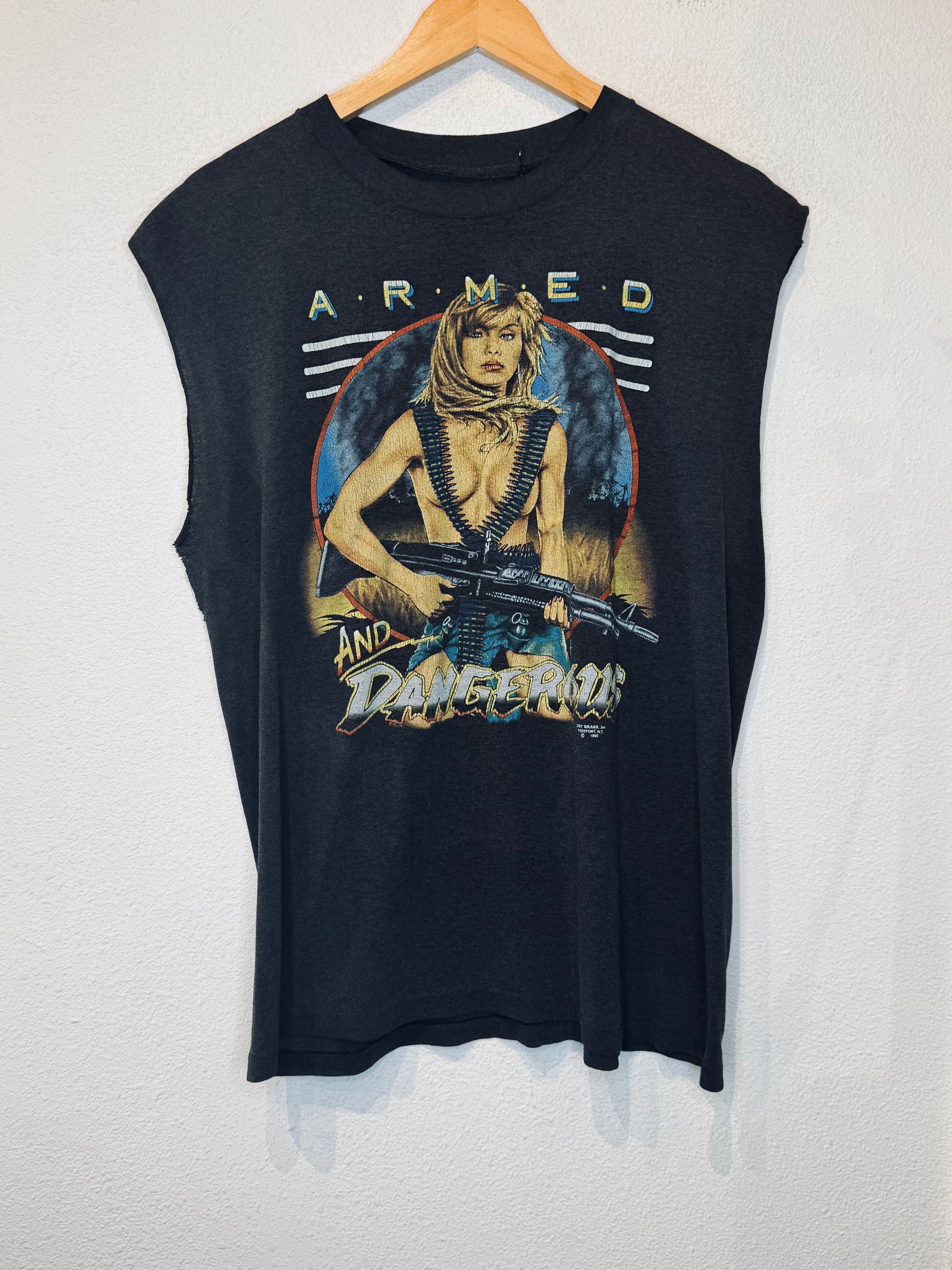 Armed and Dangerous Just Brass 1990 Vintage Tank