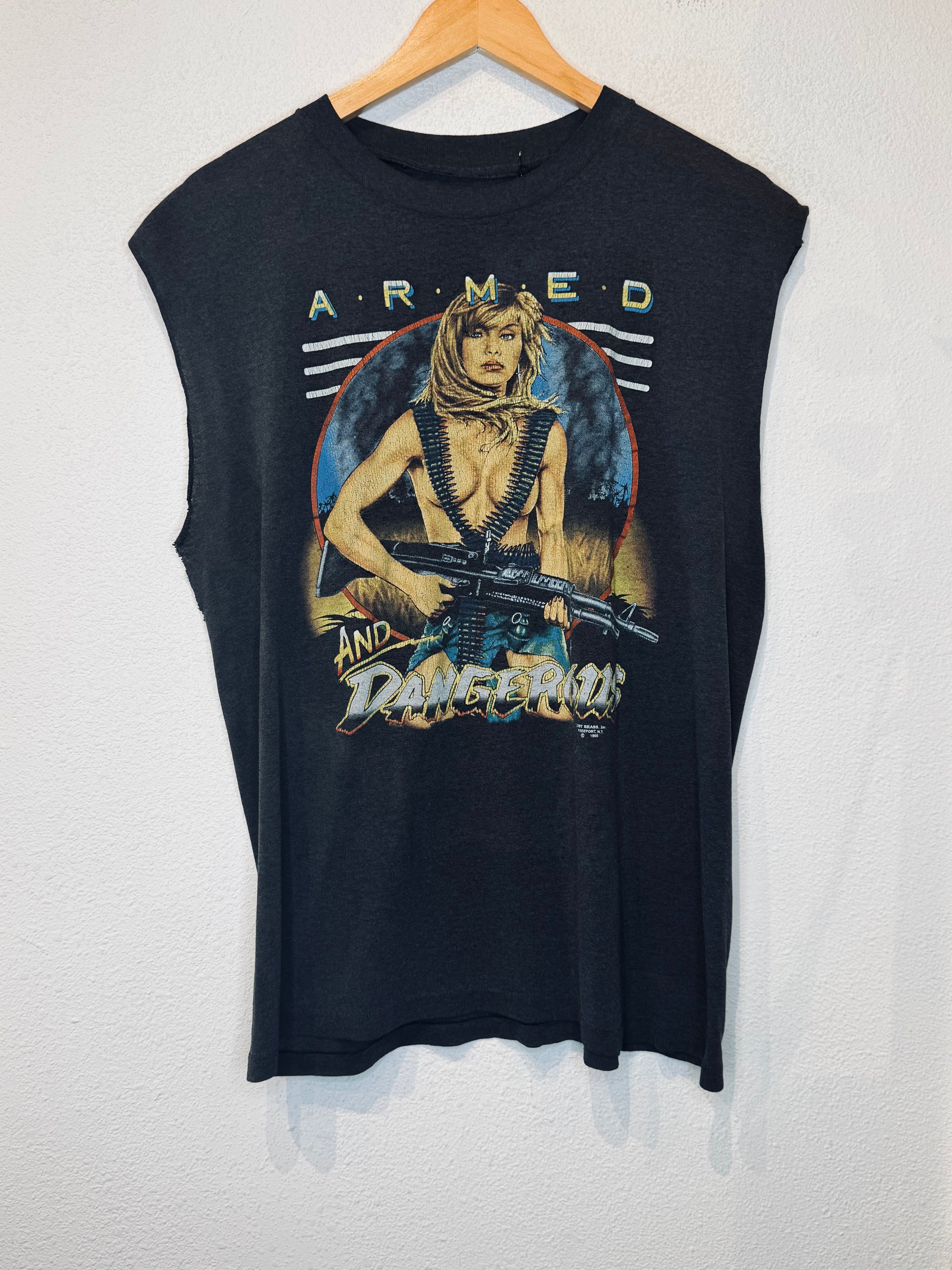 Armed and Dangerous Just Brass 1990 Vintage Tank