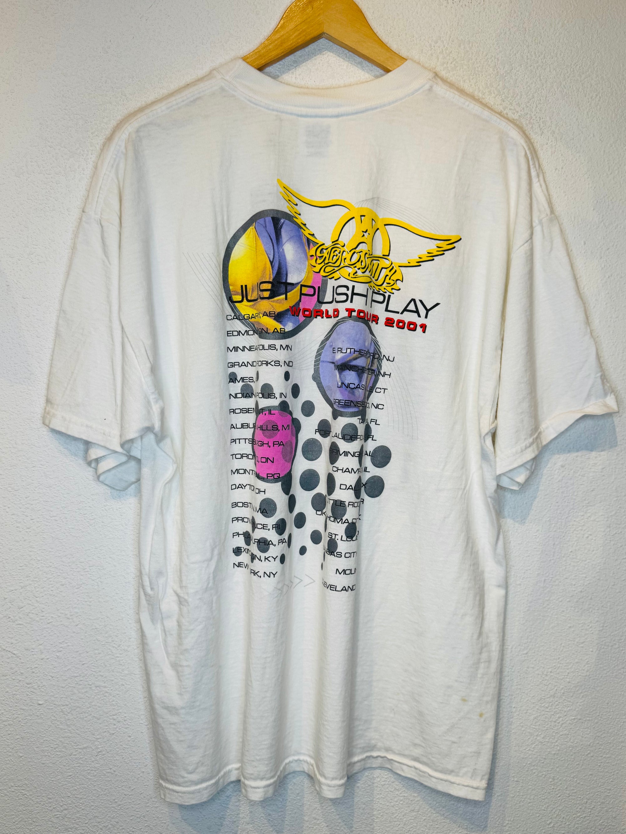 Aerosmith Push Play '01 Vintage Tee