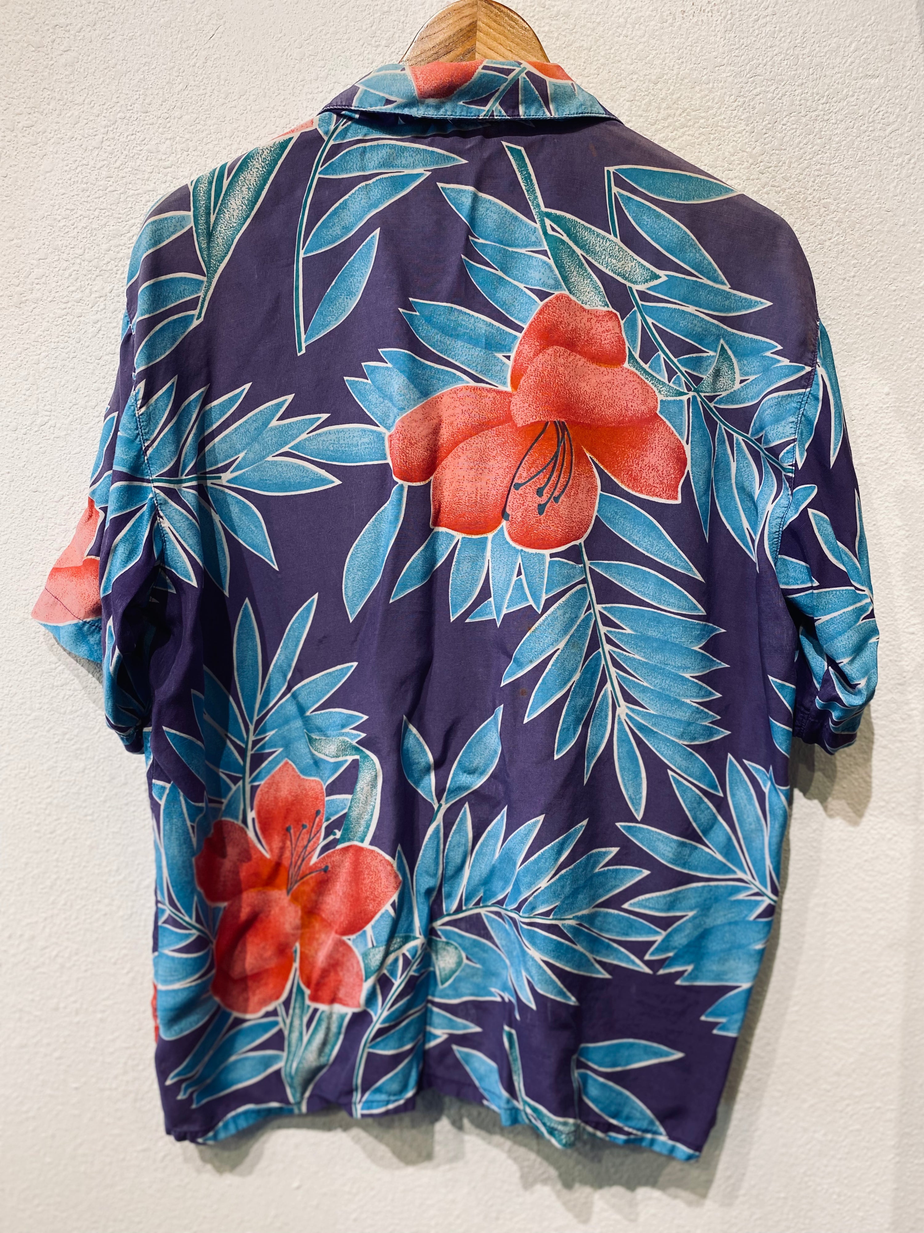 Flower Purple Vintage Button Up