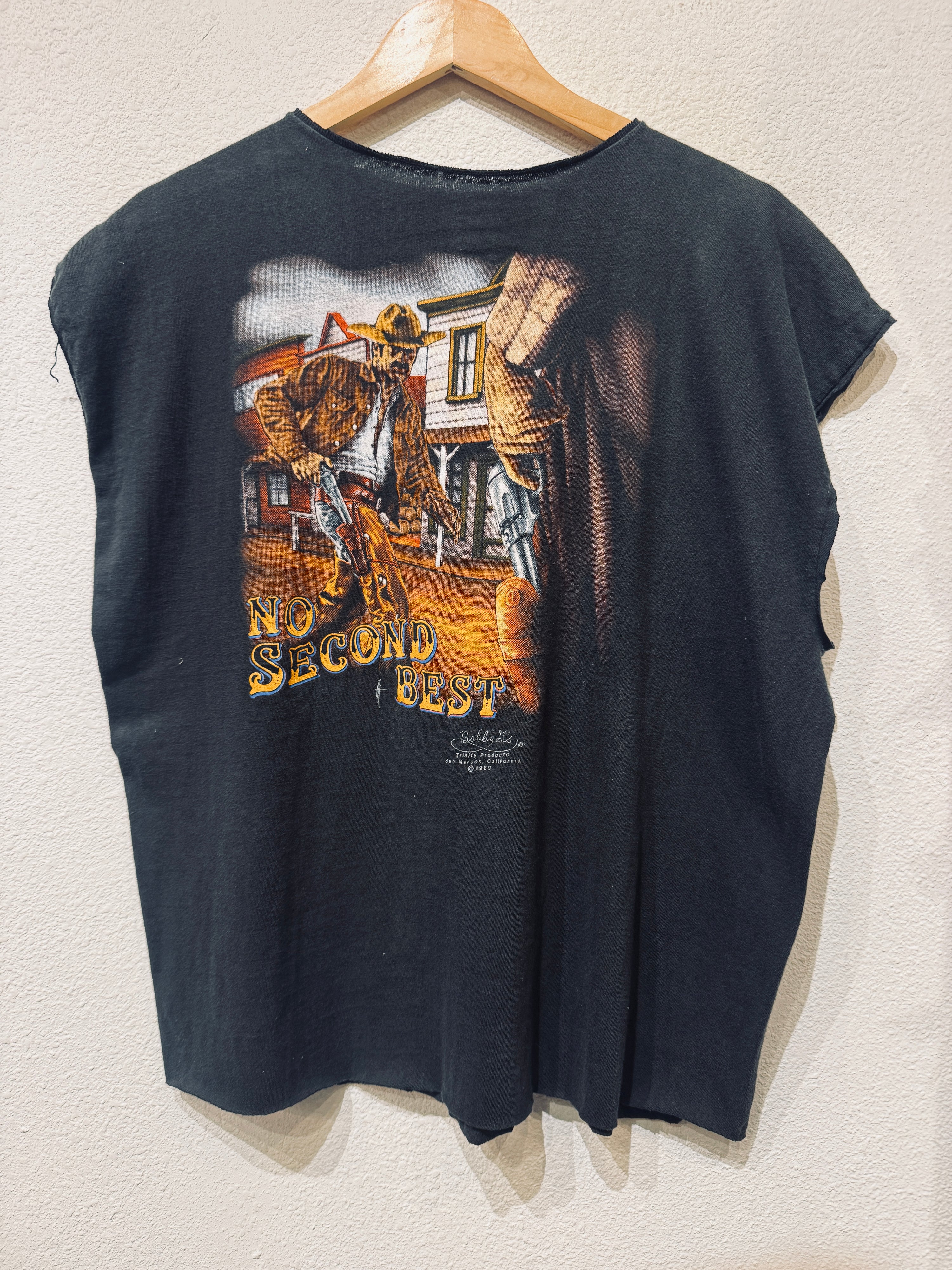 No Second Best '89 3D Emblem Vintage Tank - Burnout