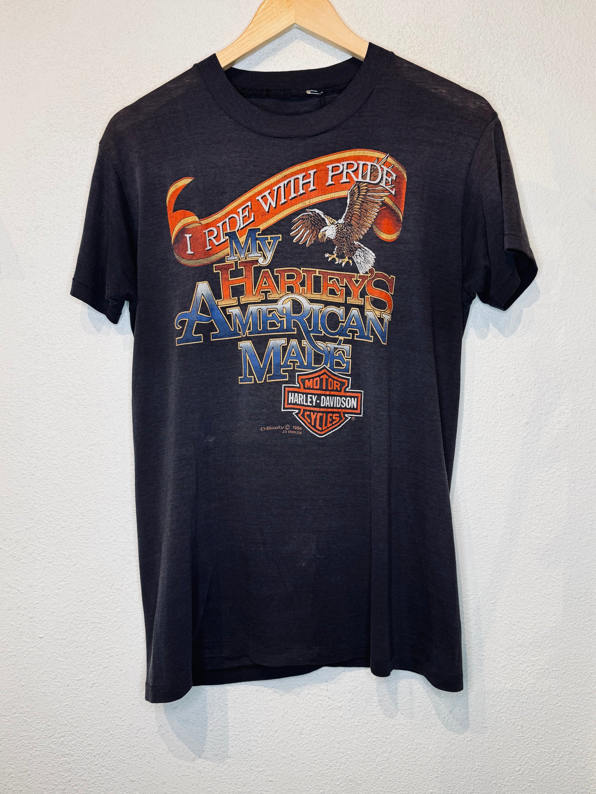 3D Emblem '84 American Made Harley Vintage Tee