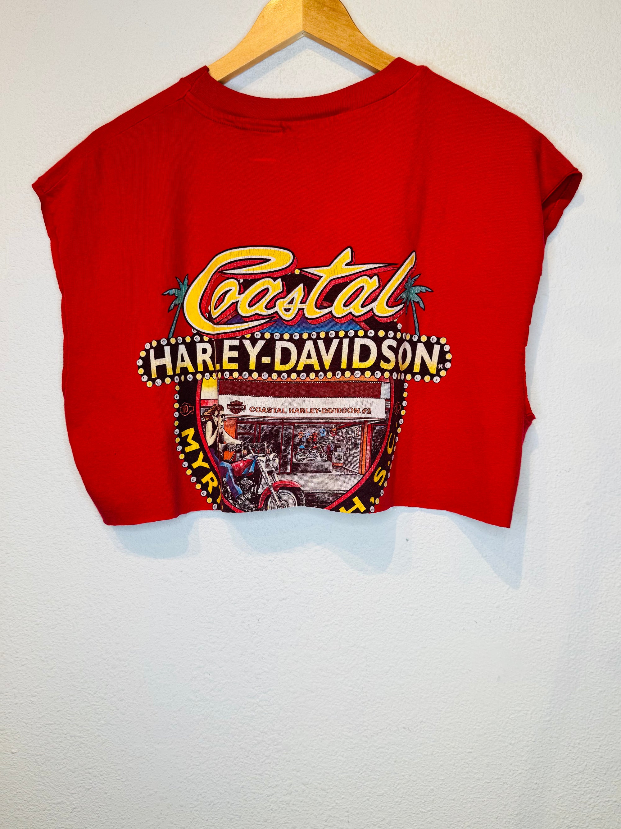 V Twin Harley Vintage Crop Tank