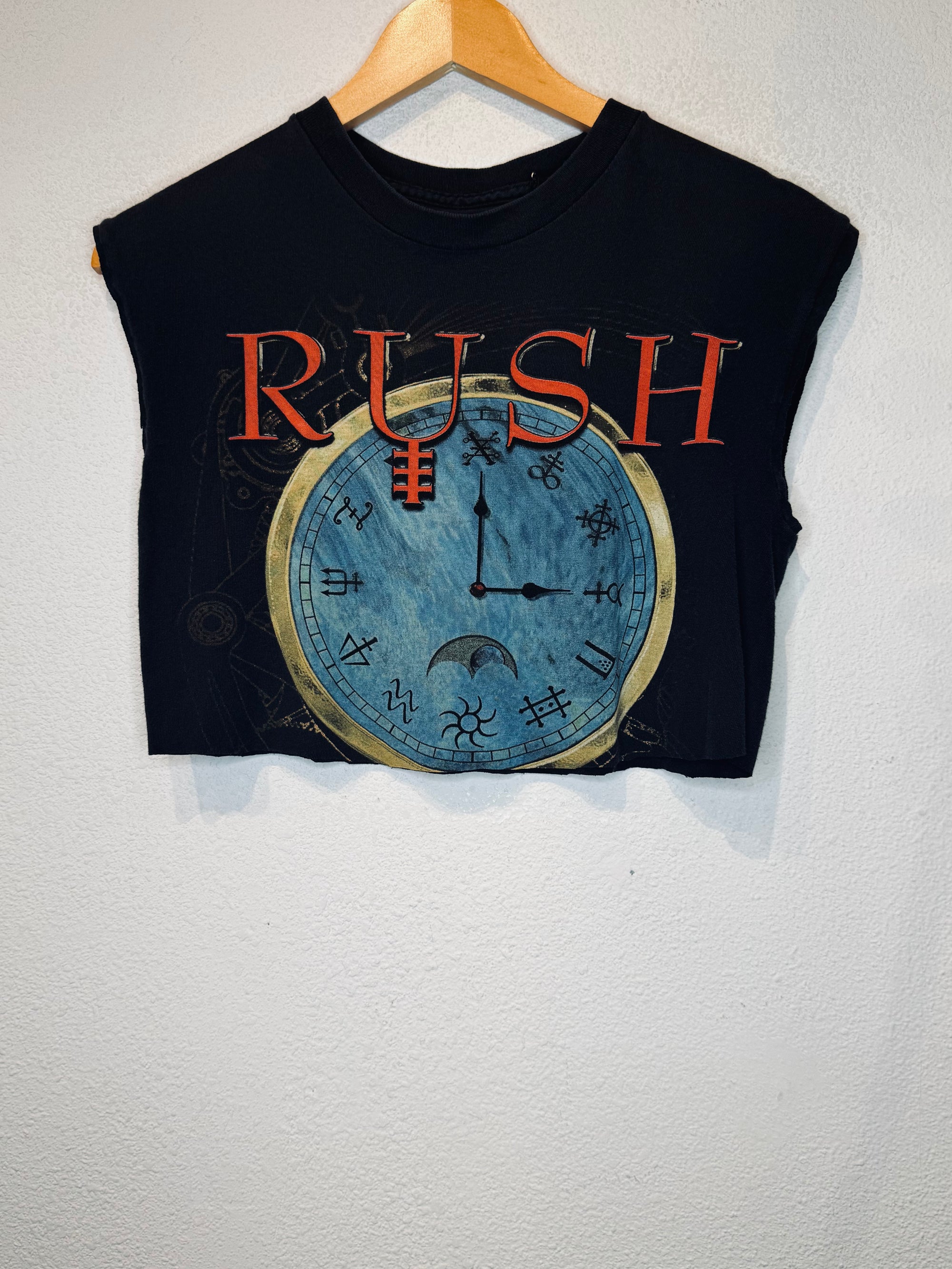 Rush Clock Vintage Crop Tank