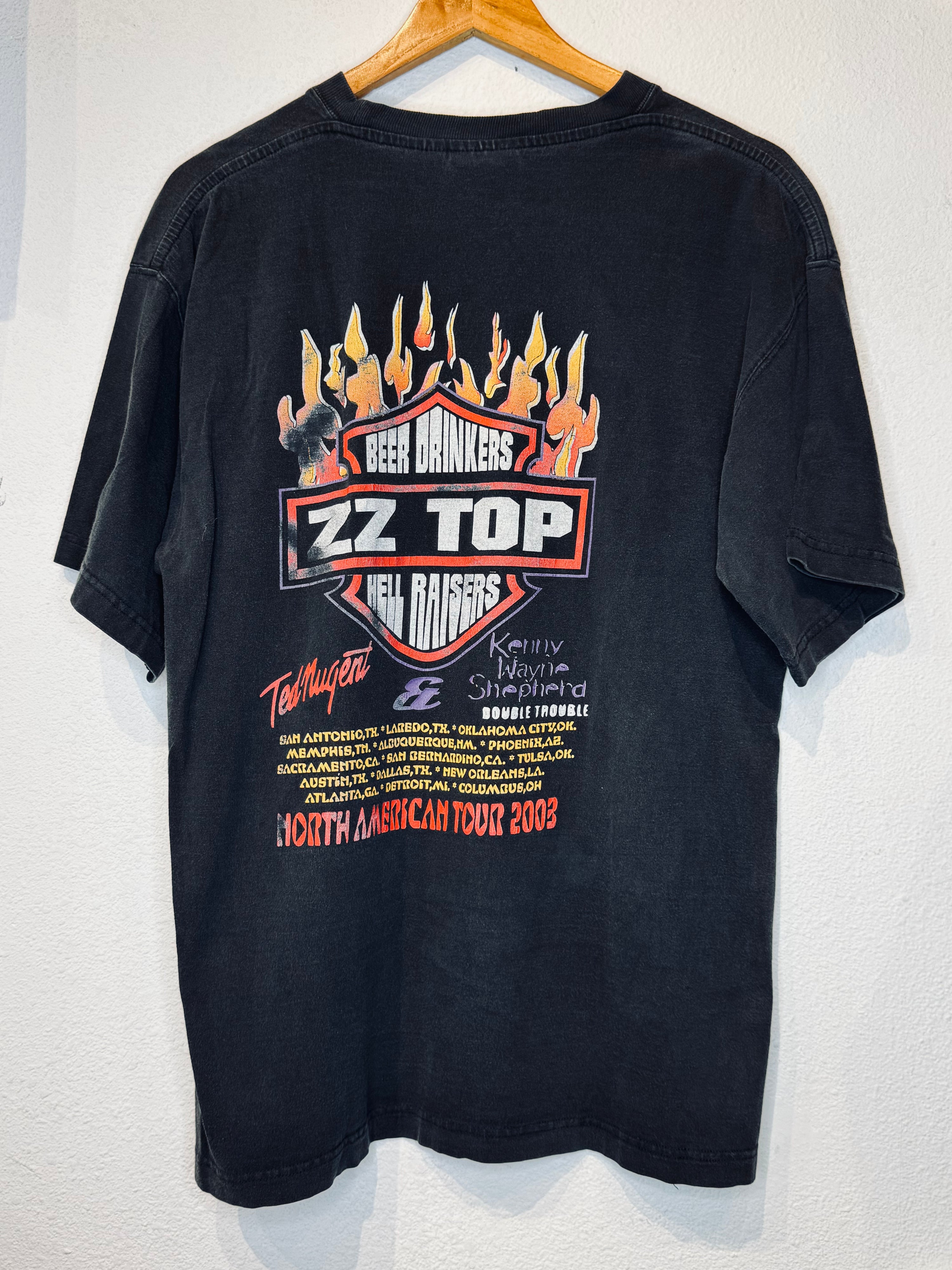 ZZ Top Beer Drinkers Hell Raisers Vintage Tee