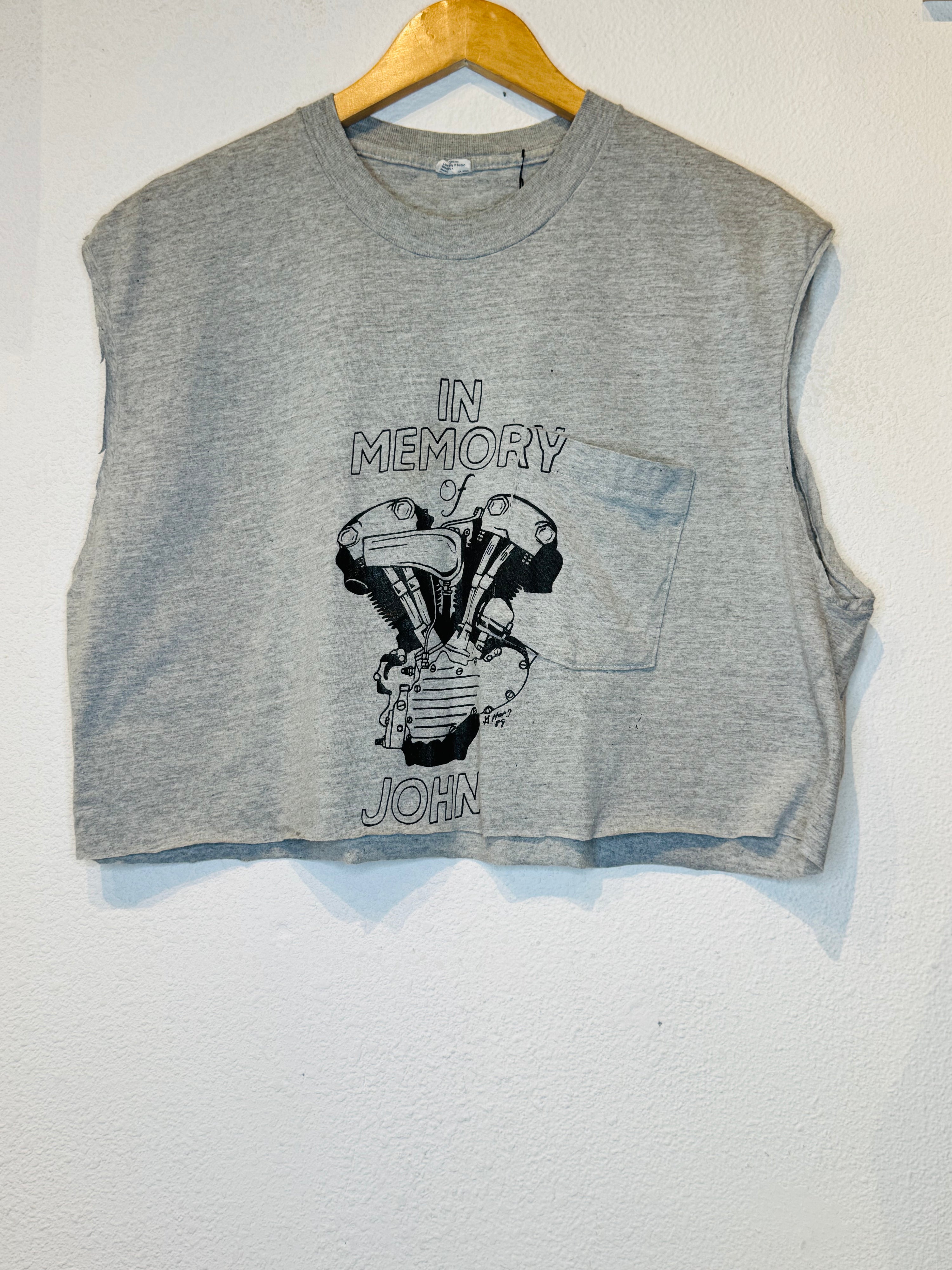 In Memory Vintage Crop Tank
