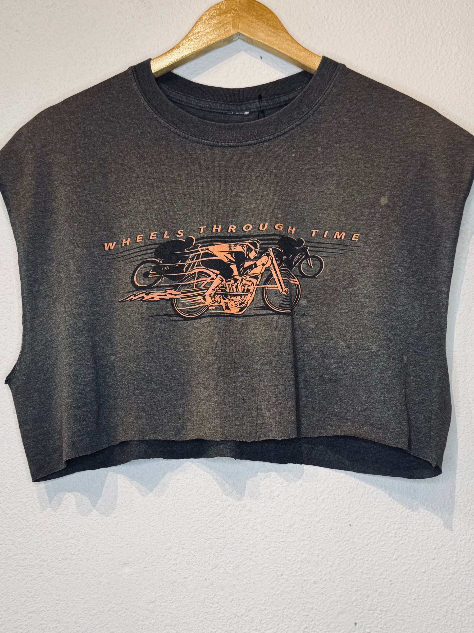 Wheels Through Time Vintage Crop Tank