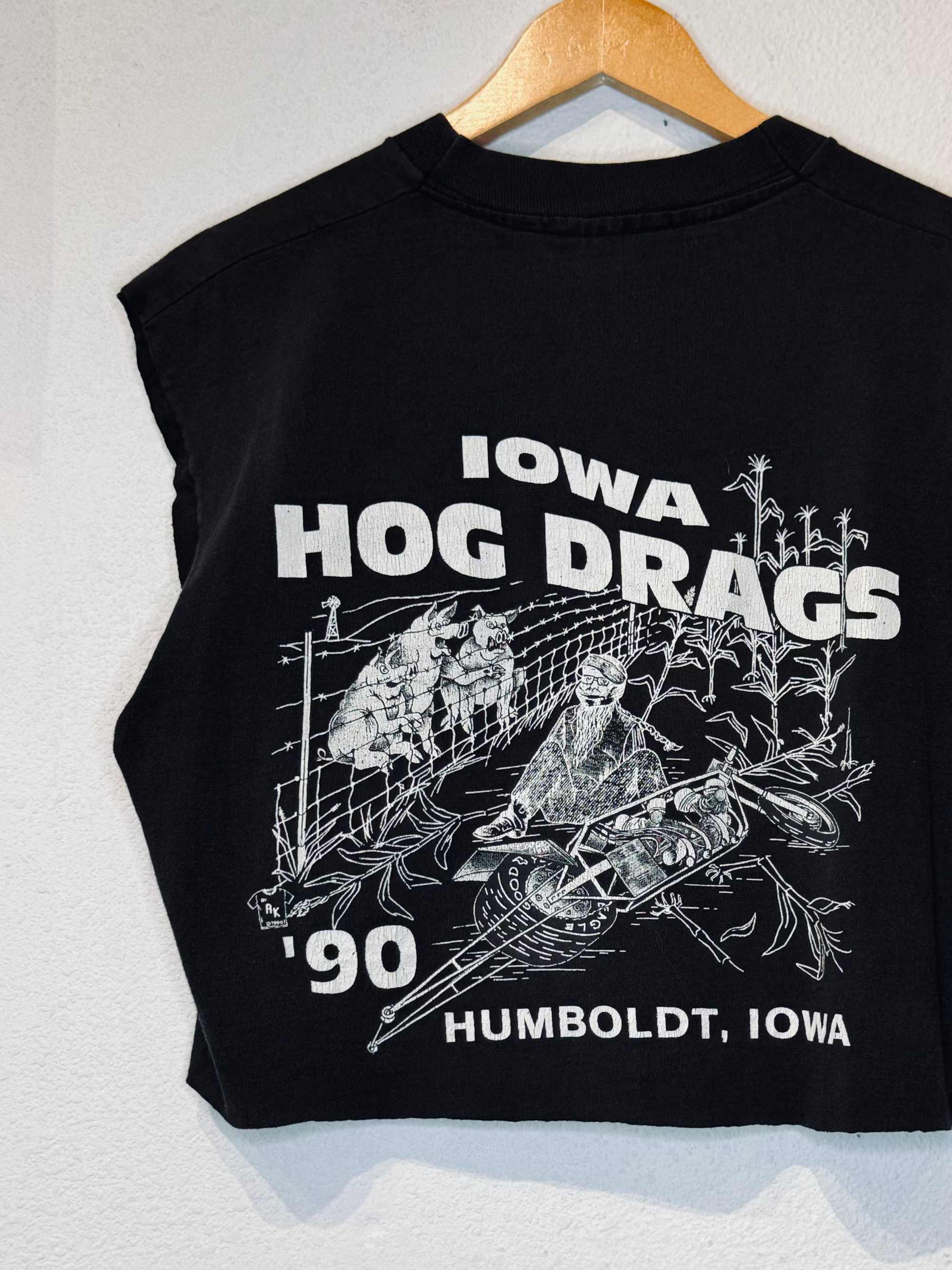 Iowa HOG Drags Vintage Crop Tank