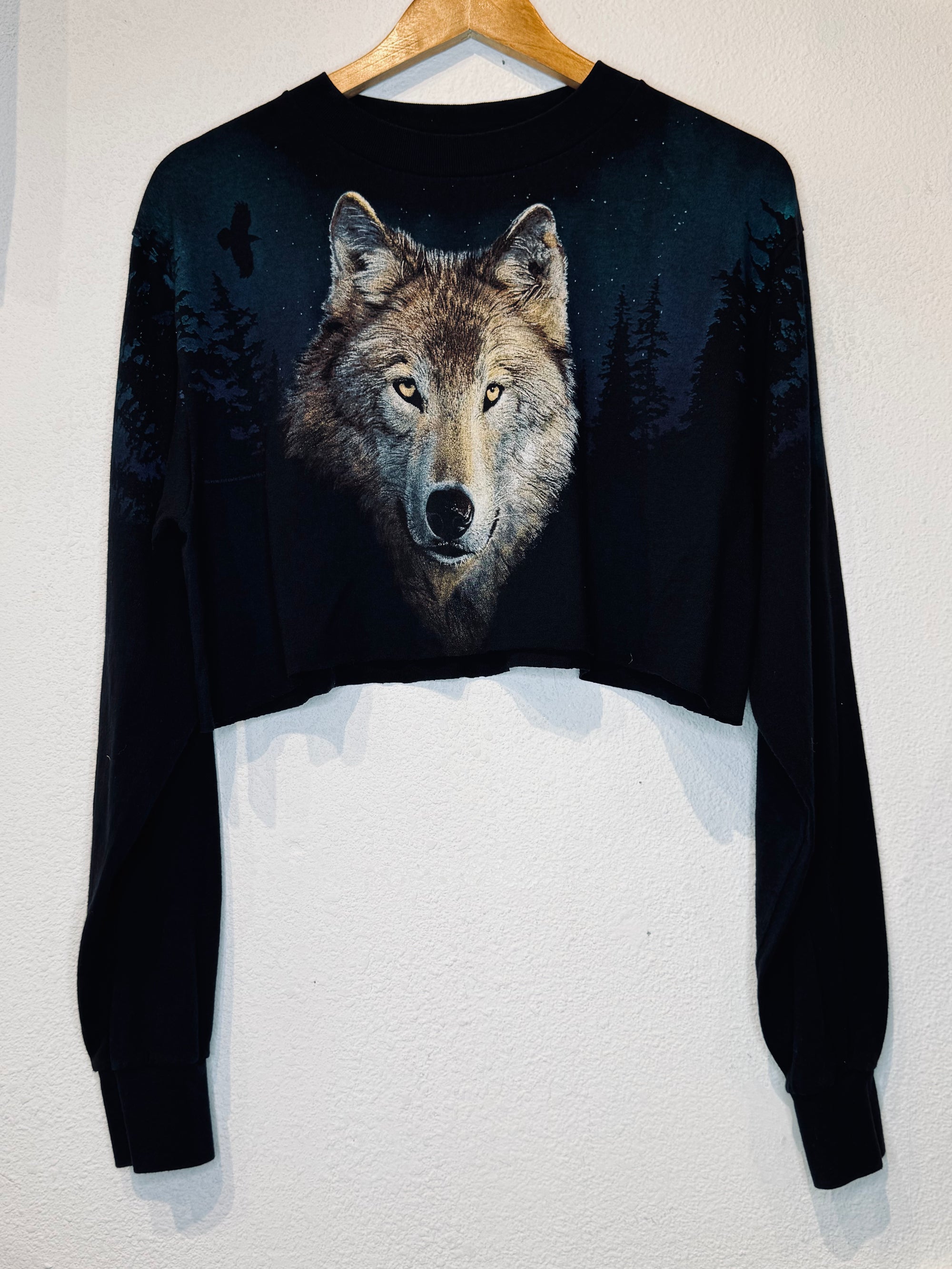 Stary Wolf Vintage Crop Long Sleeve