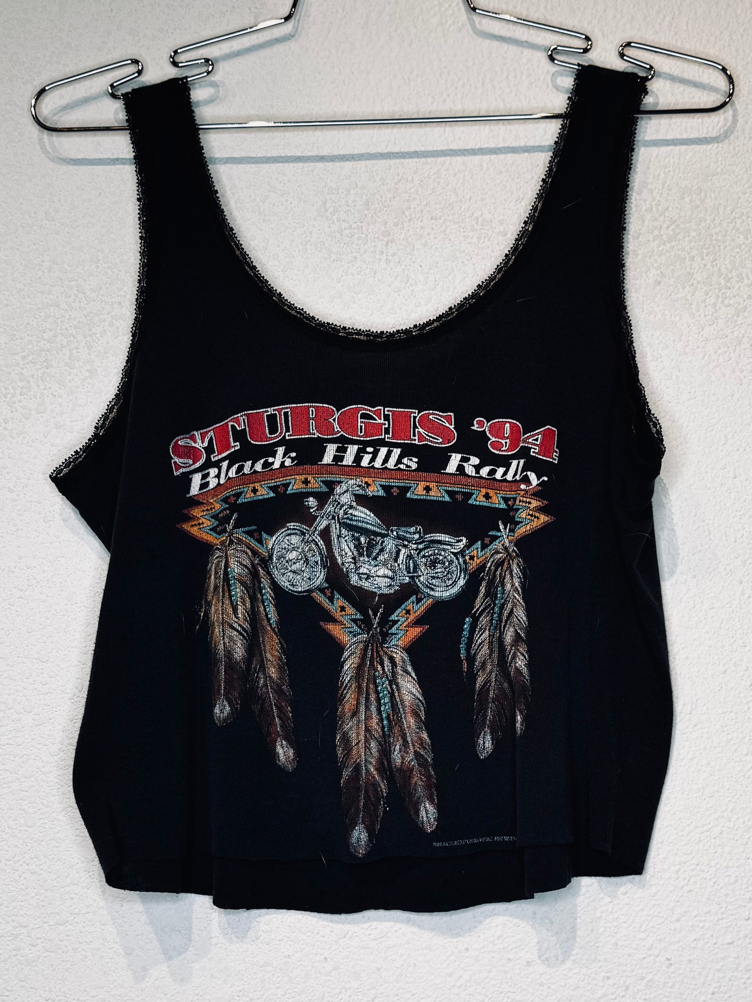 Sturgis '94 Lace Vintage Crop Tank