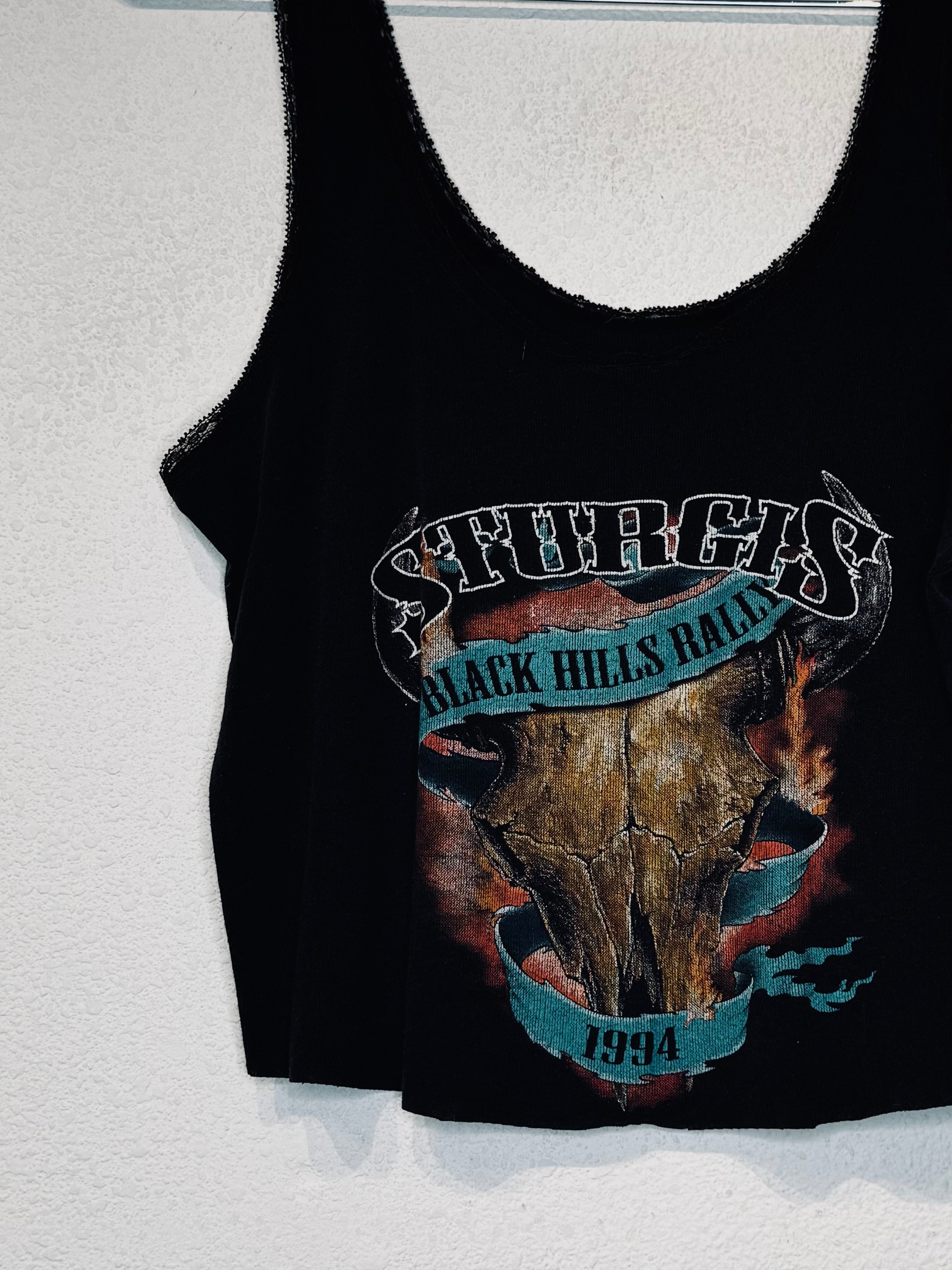 Sturgis '94 Lace Vintage Crop Tank