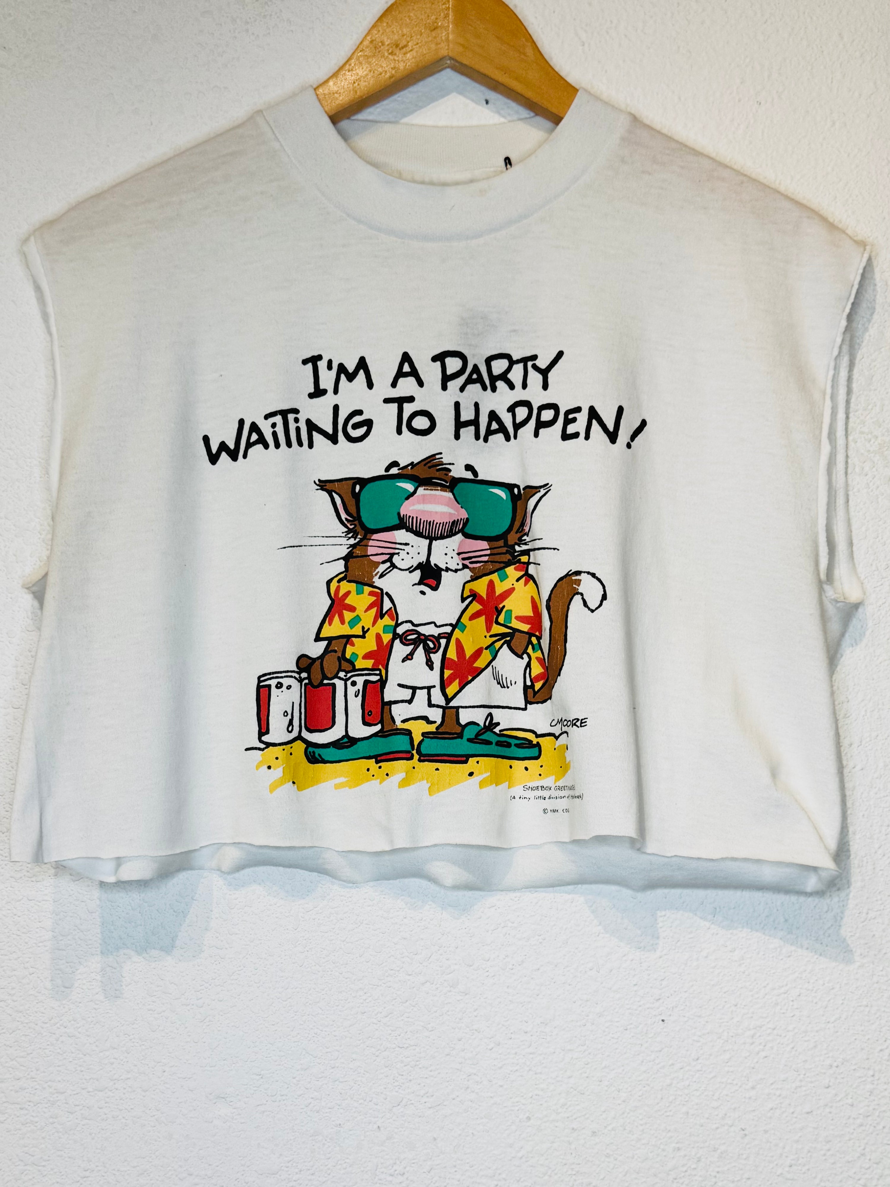 Party Vintage Crop Tank