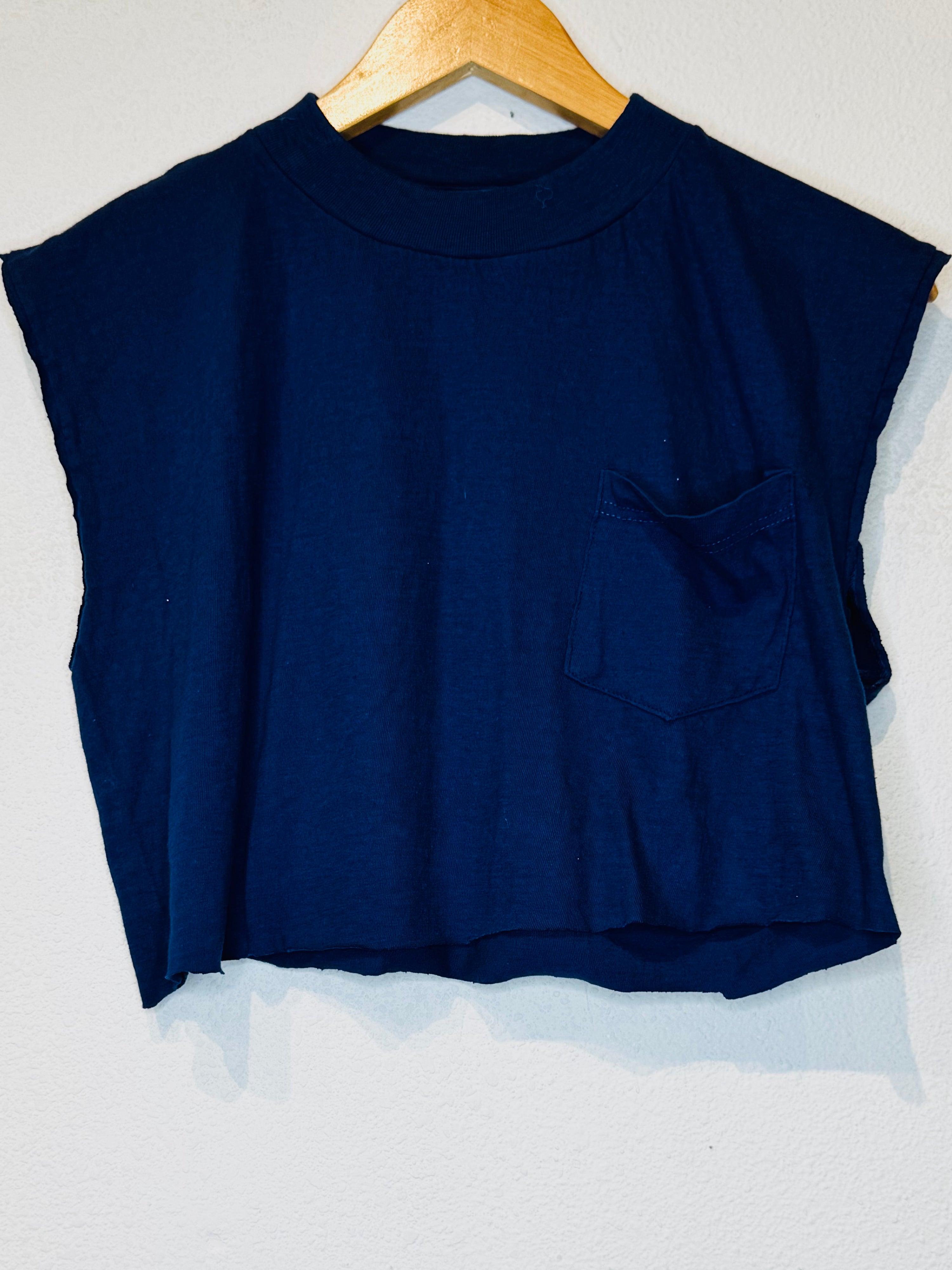 Camel Vintage Crop Tank