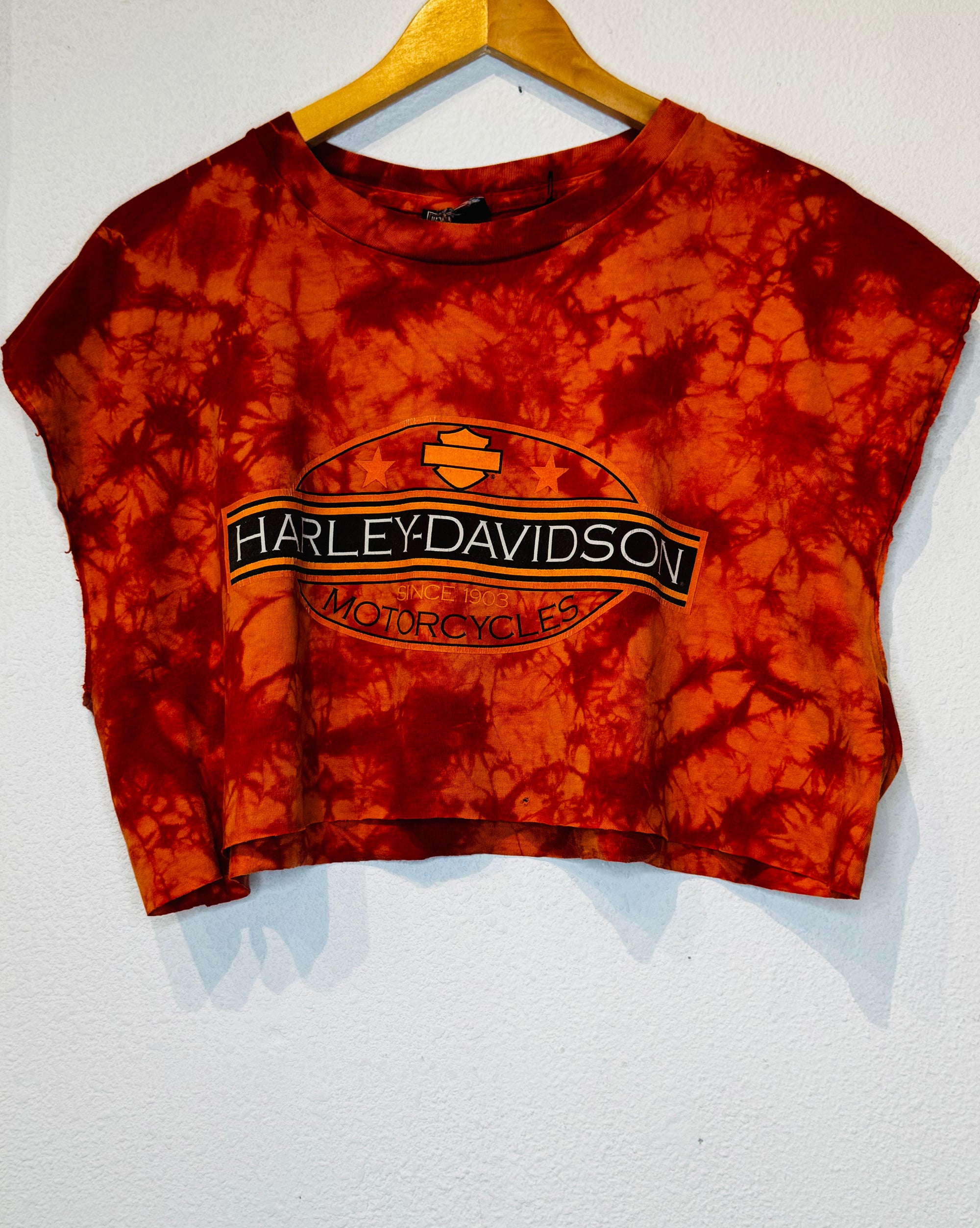 Tacoma Tie Dye Harley Vintage Crop Tank