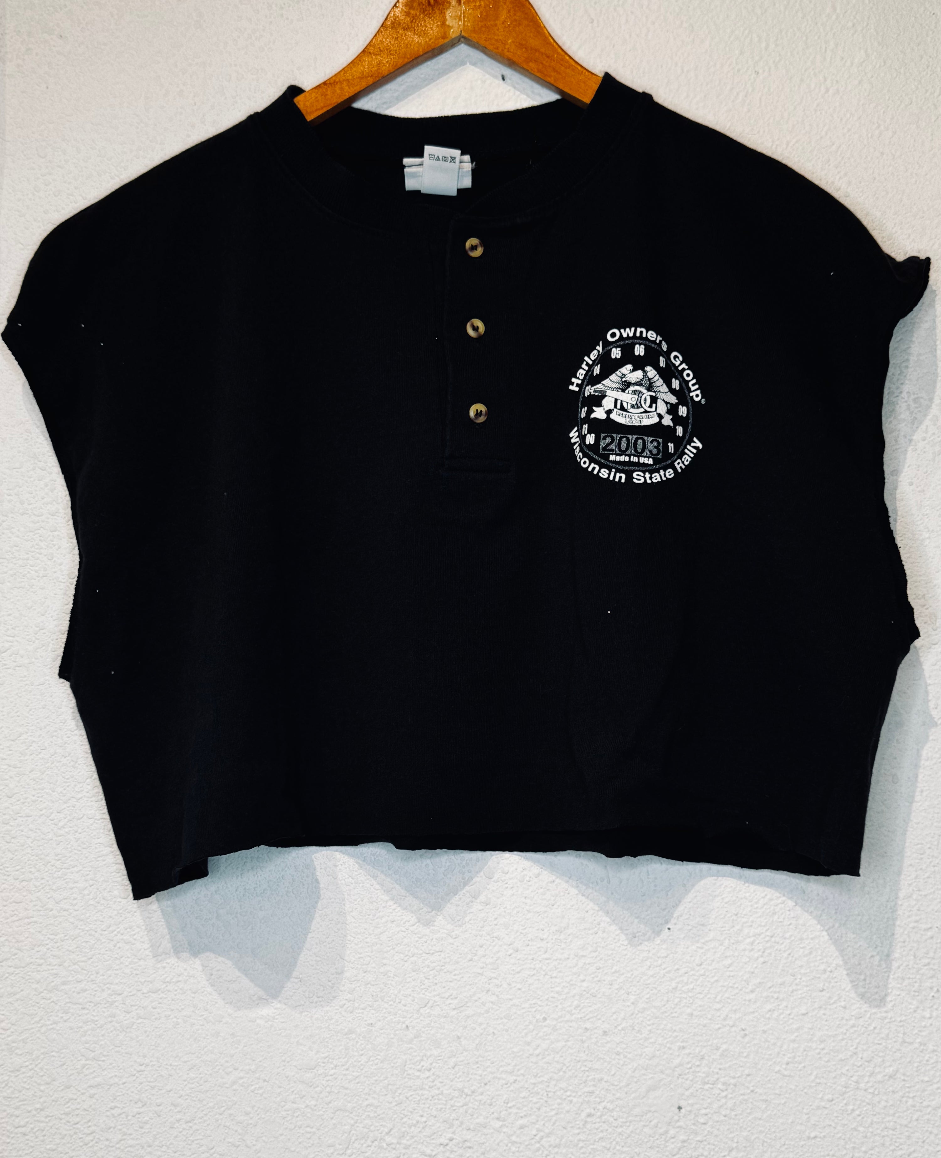 '03 HOG Rally Harley Vintage Crop Tank