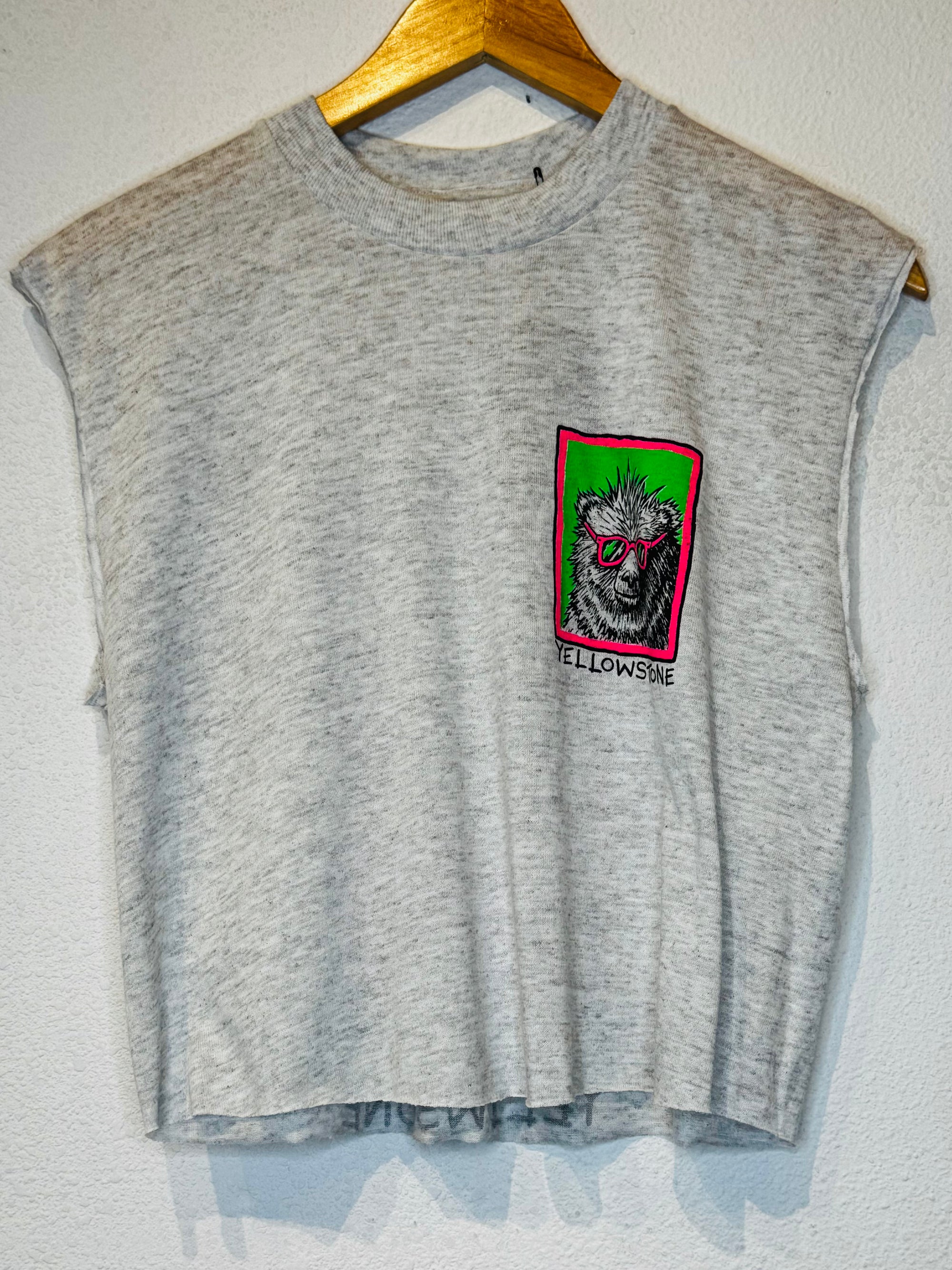 Yellowstone Bear Vintage Crop Tank