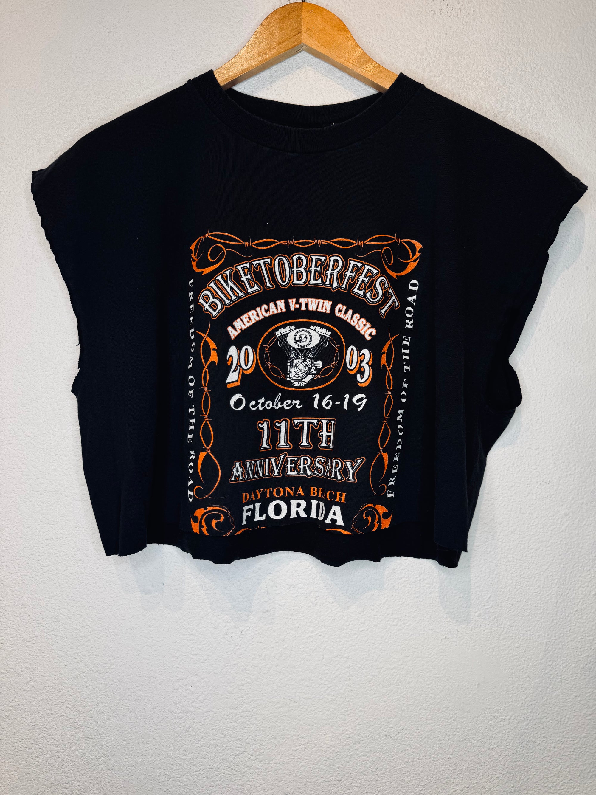 Biketoberfest Vintage Crop Tank