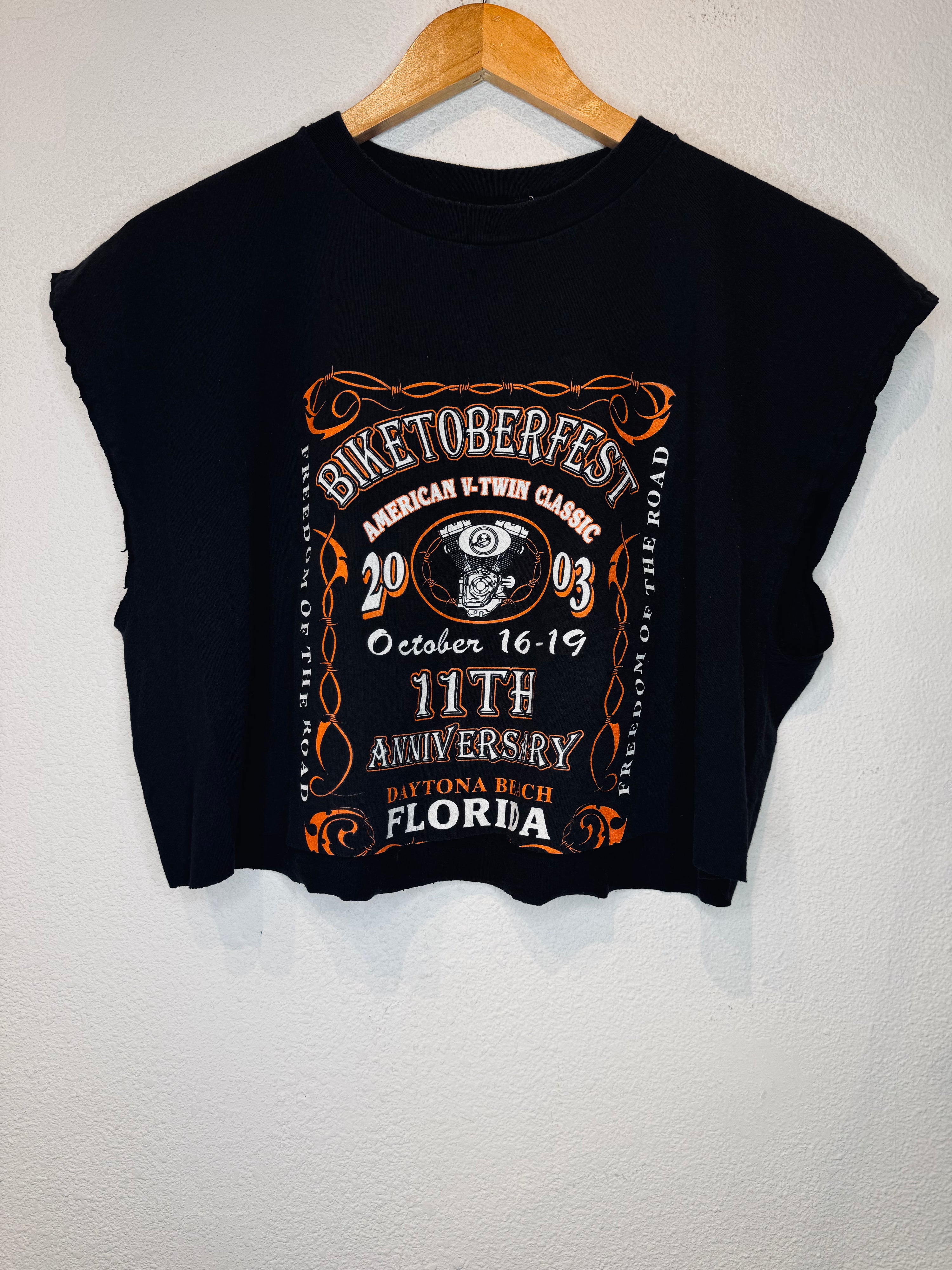 Biketoberfest Vintage Crop Tank