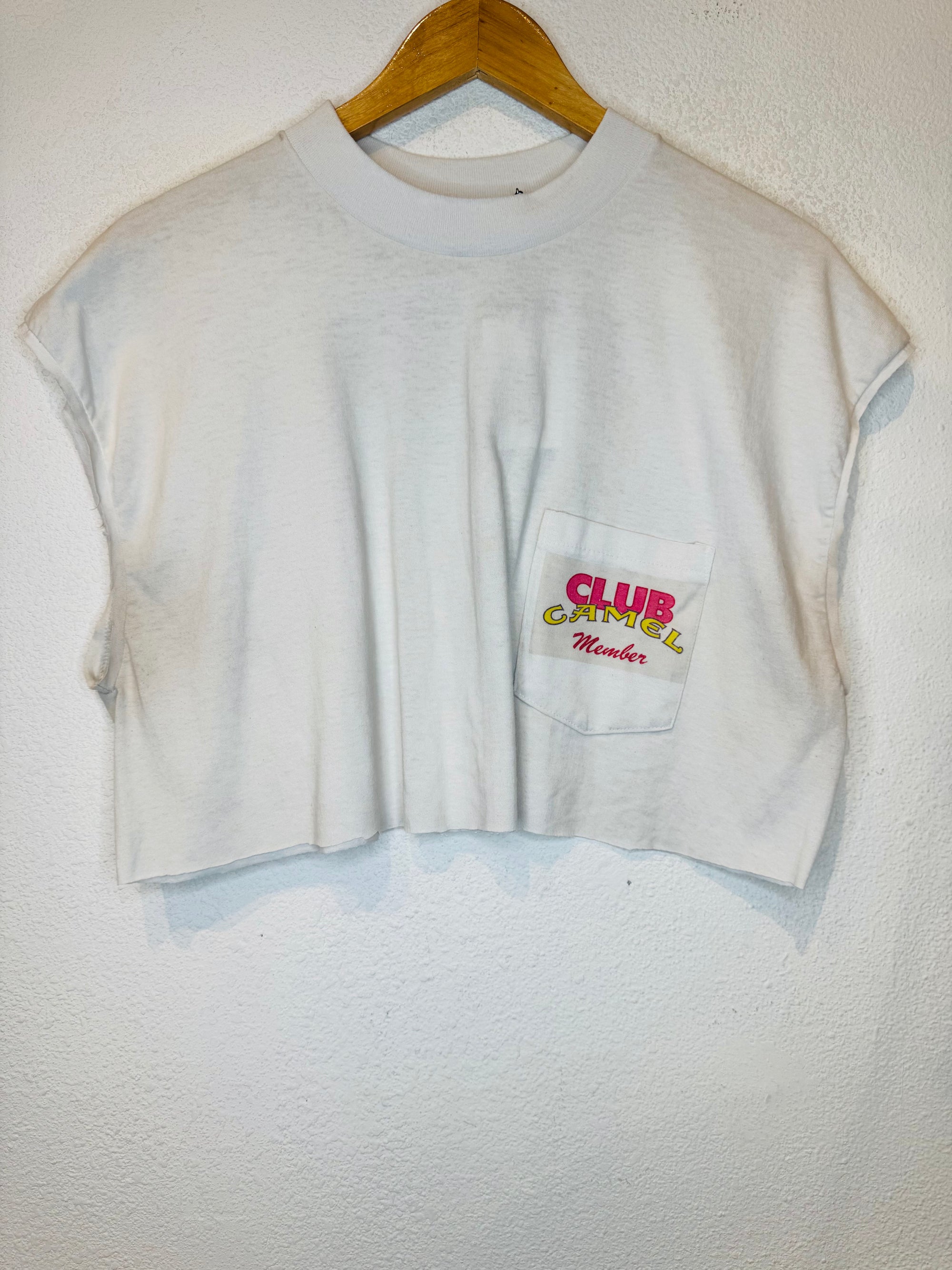 Camel Vintage Crop Tank