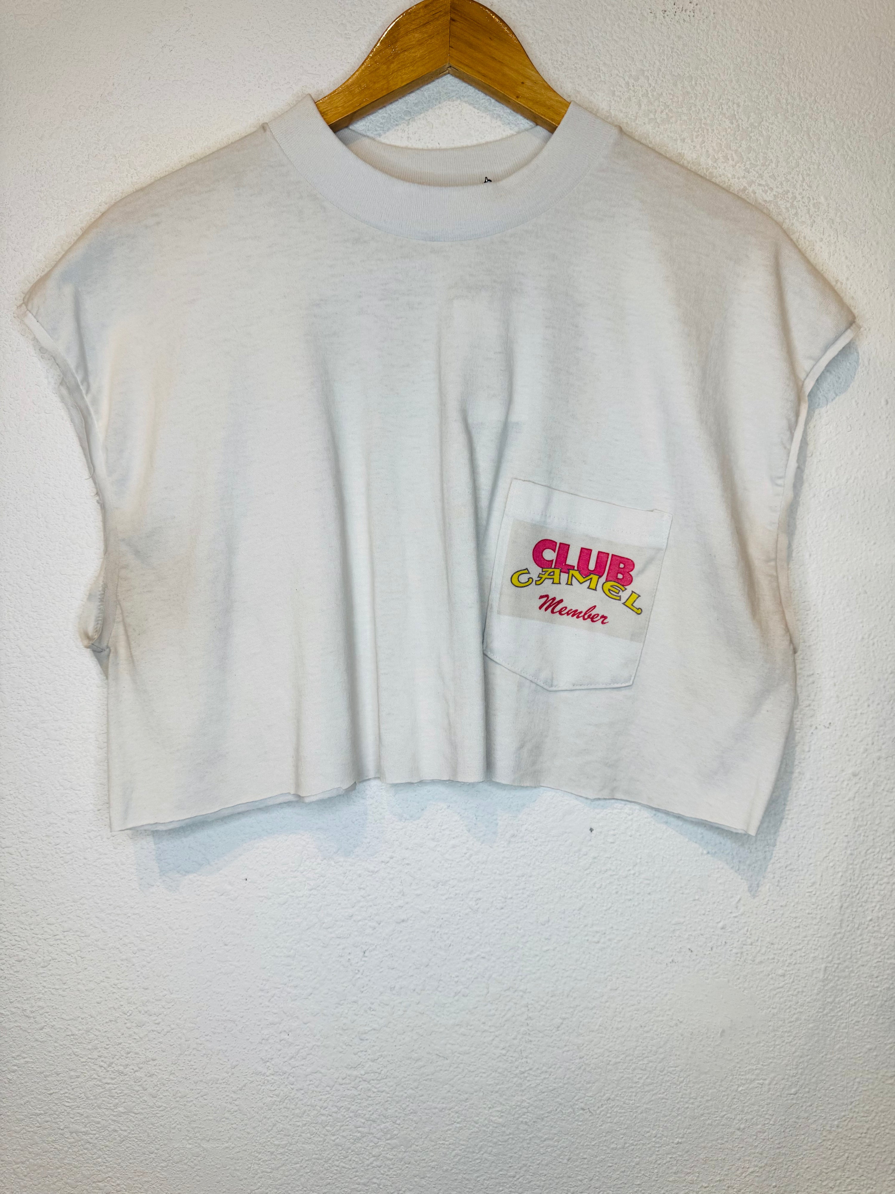 Camel Vintage Crop Tank