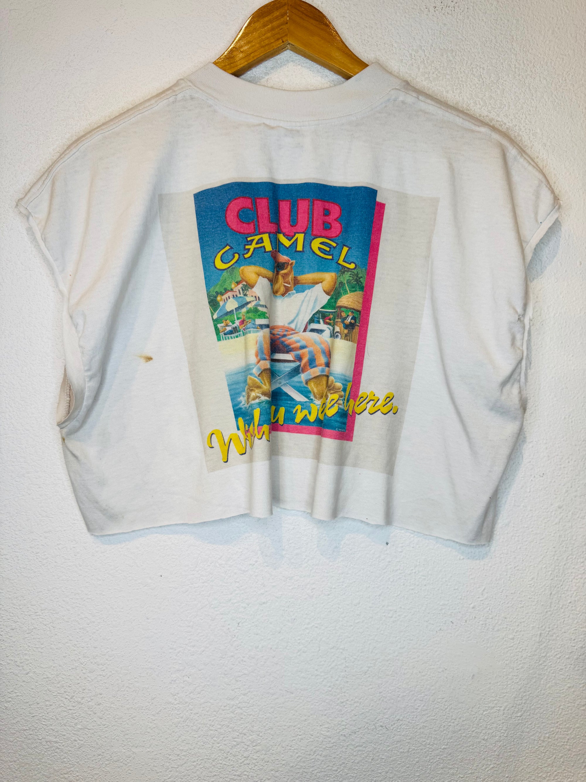 Camel Vintage Crop Tank