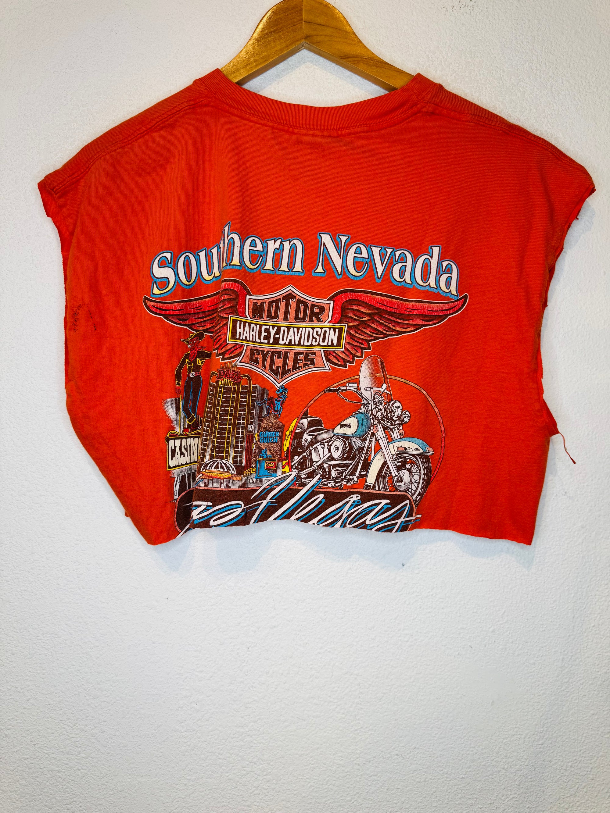 Fat Boy Harley Vintage Crop Tank