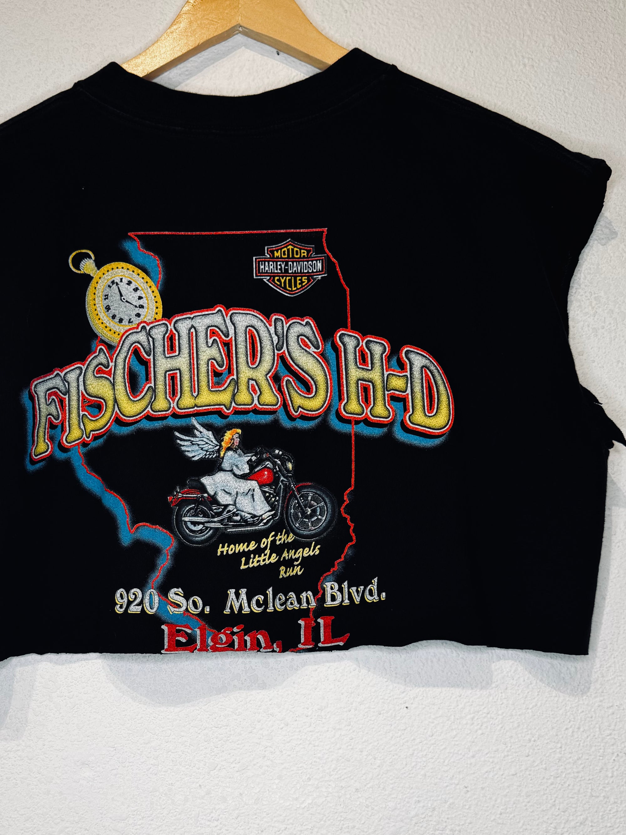 Fischers Harley Vintage Crop Tee