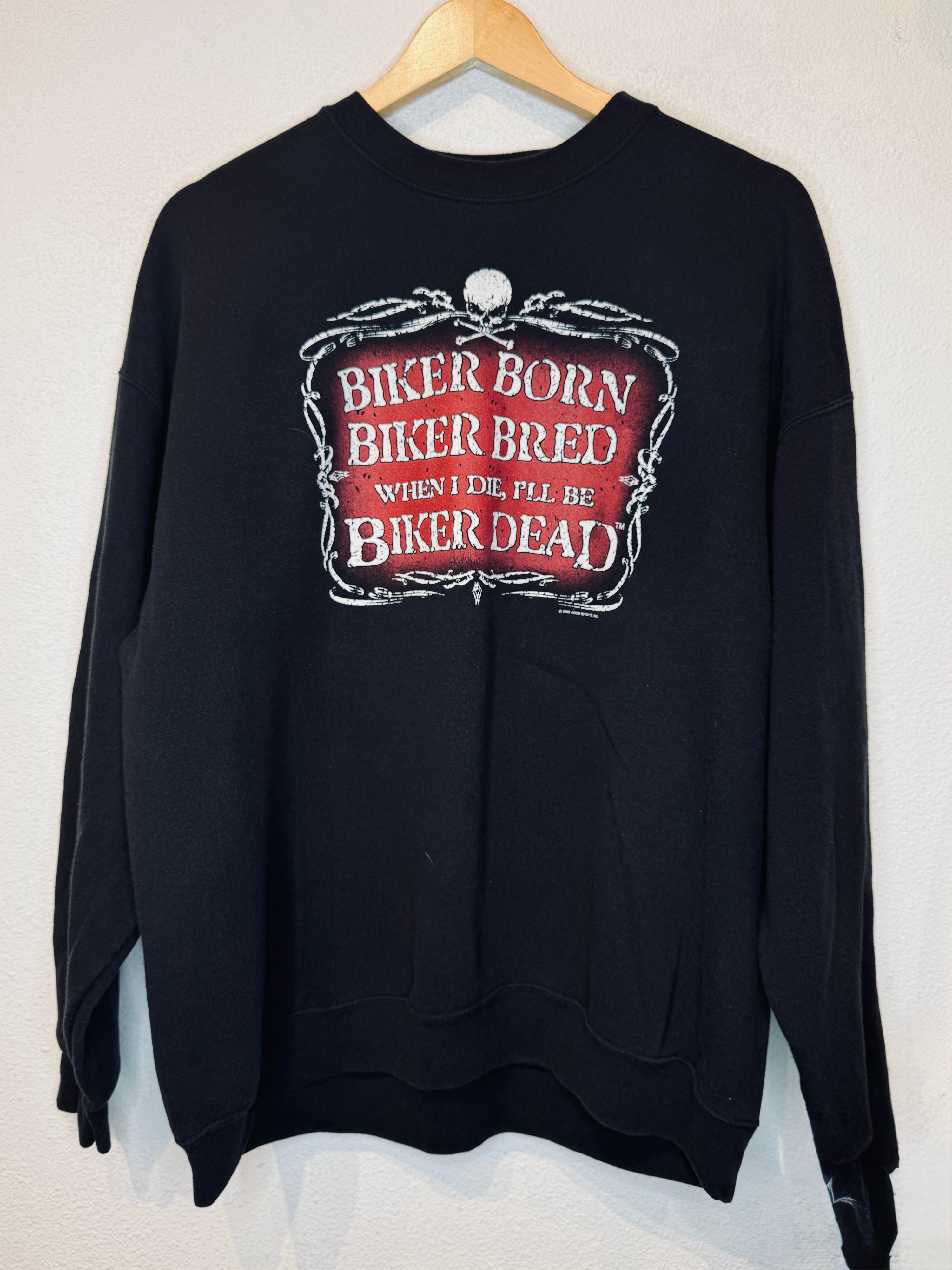 Biker Born Vintage Crewneck