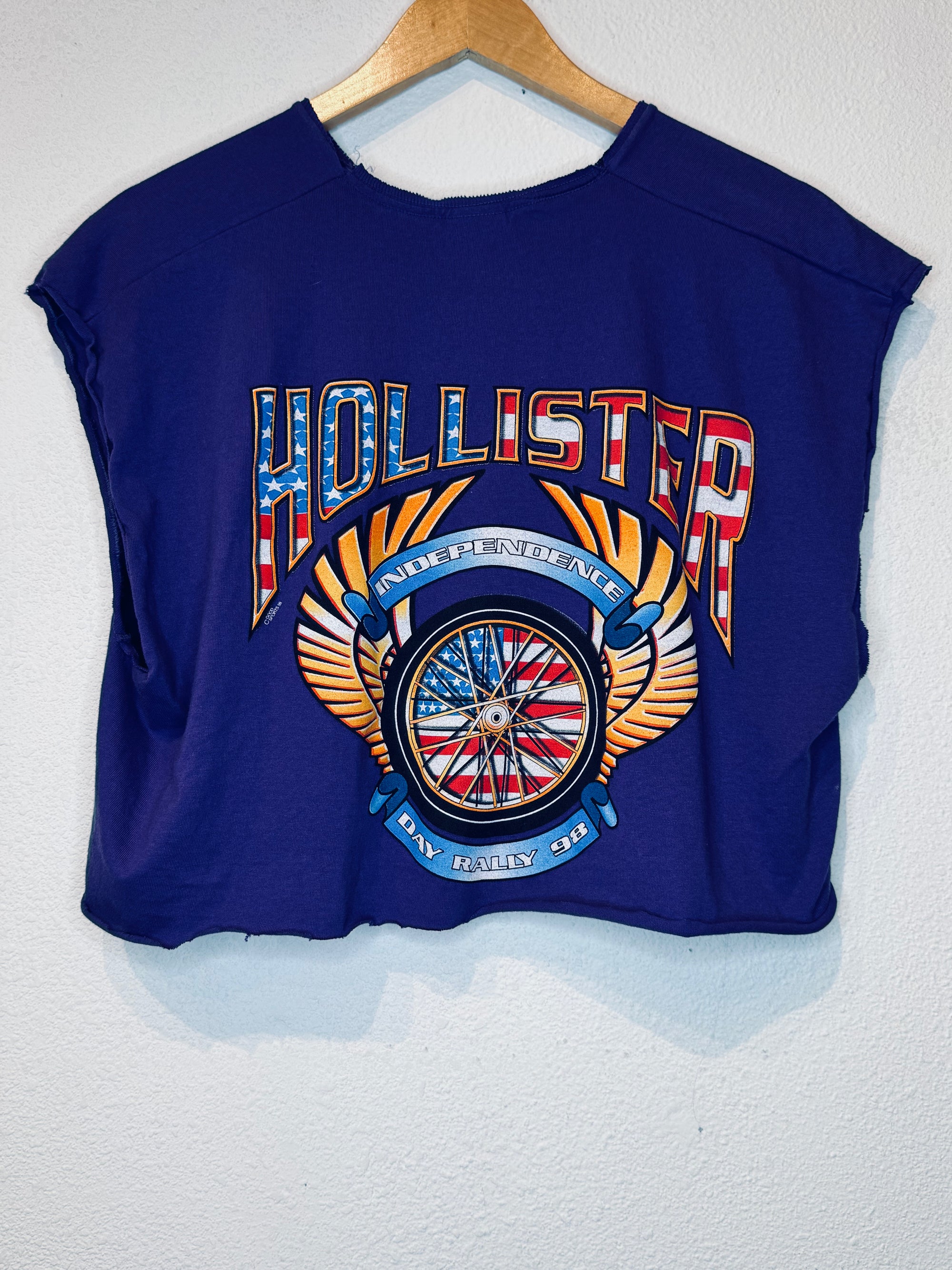 Hollister '98 Purple Vintage Crop Tank