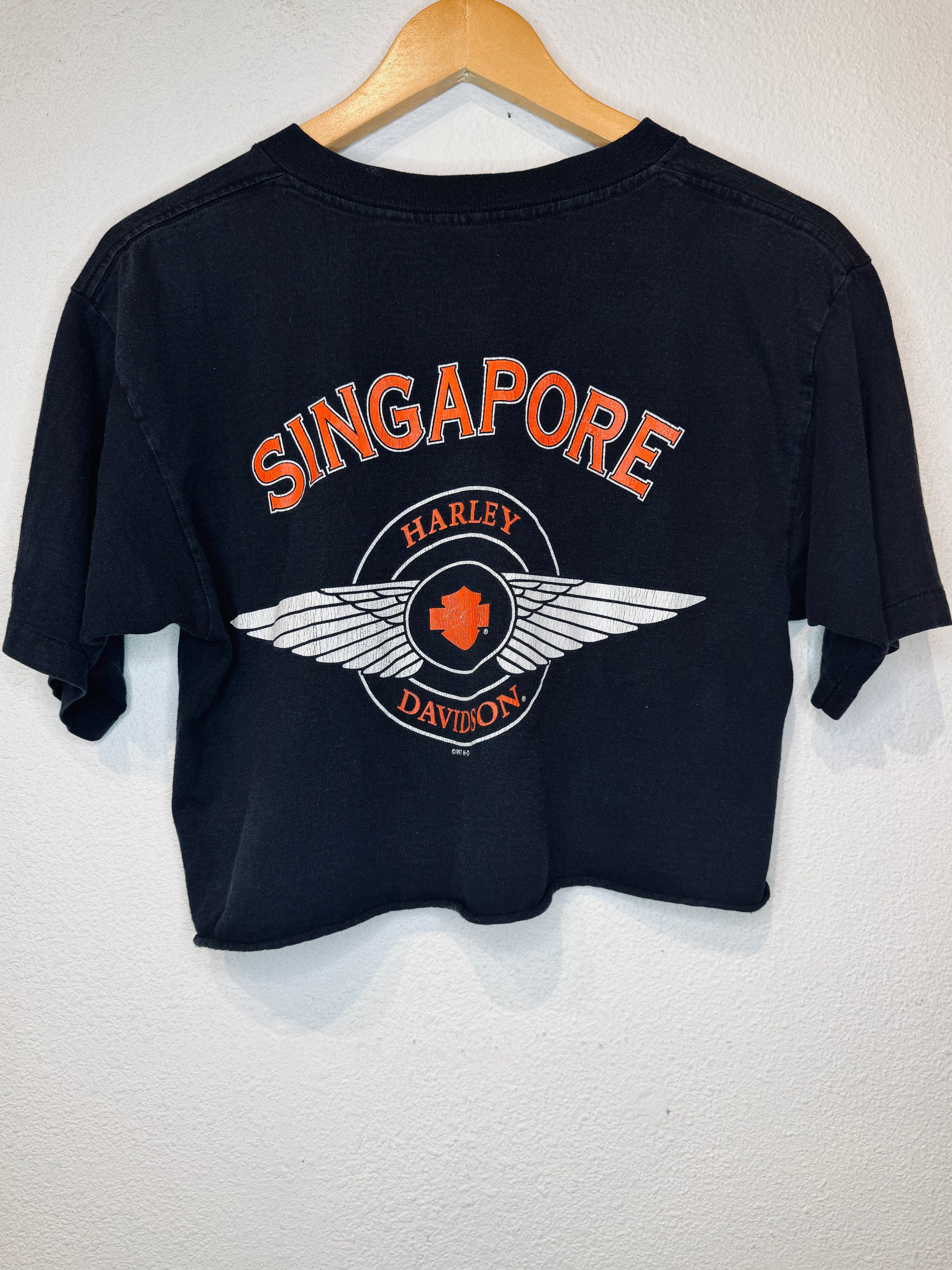 Singapore Harley Vintage Crop Tee