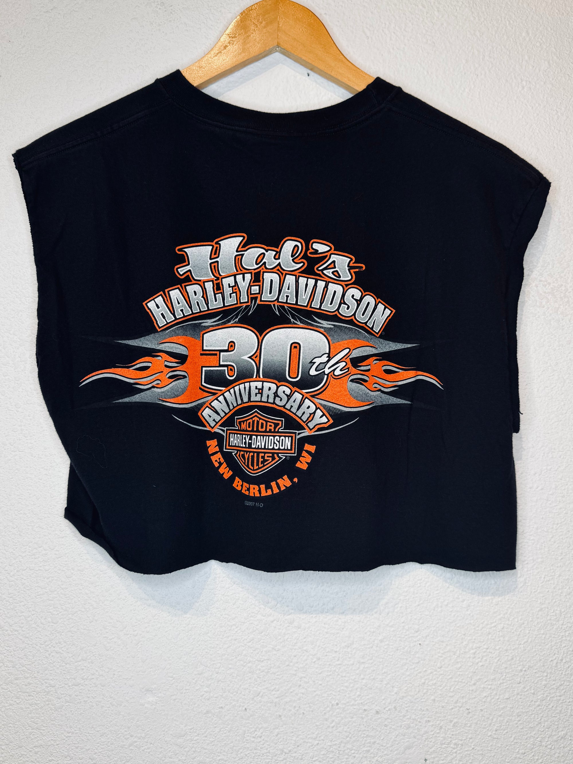 Life Begins Harley Vintage Crop Tank