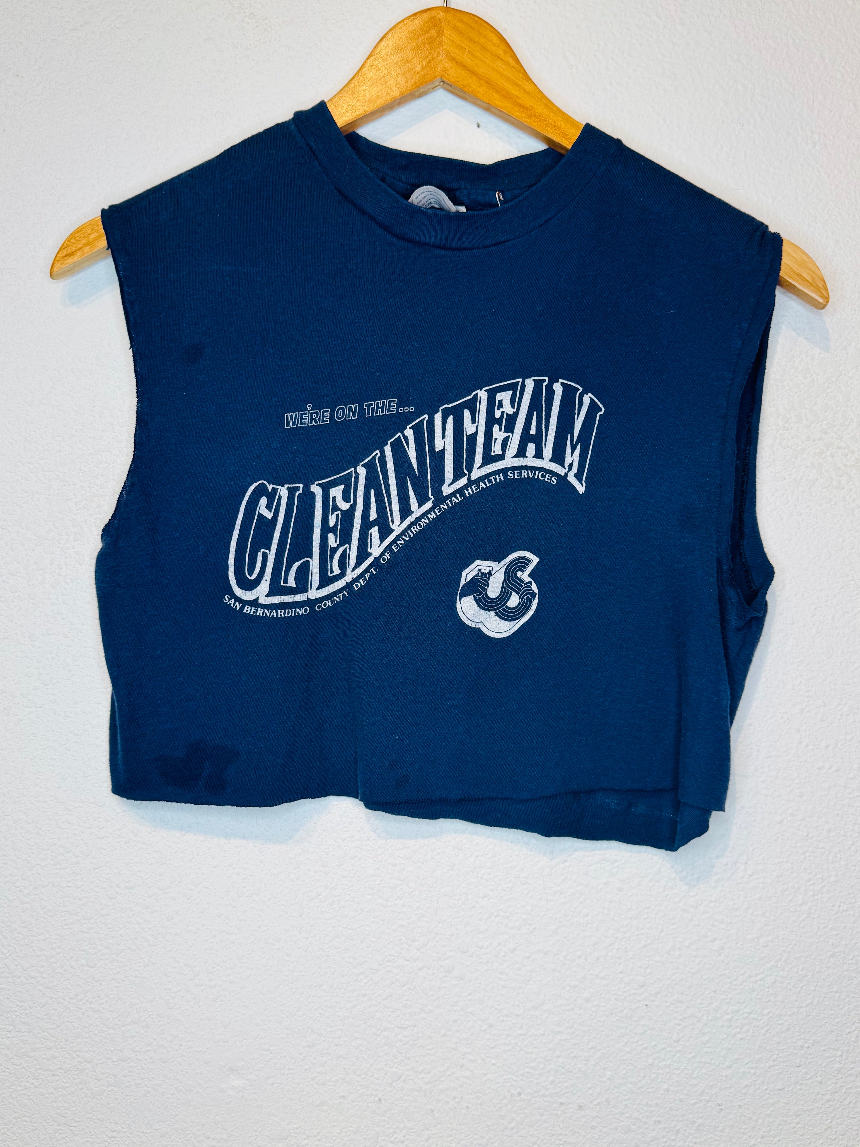 Clean Team Vintage Crop Tank