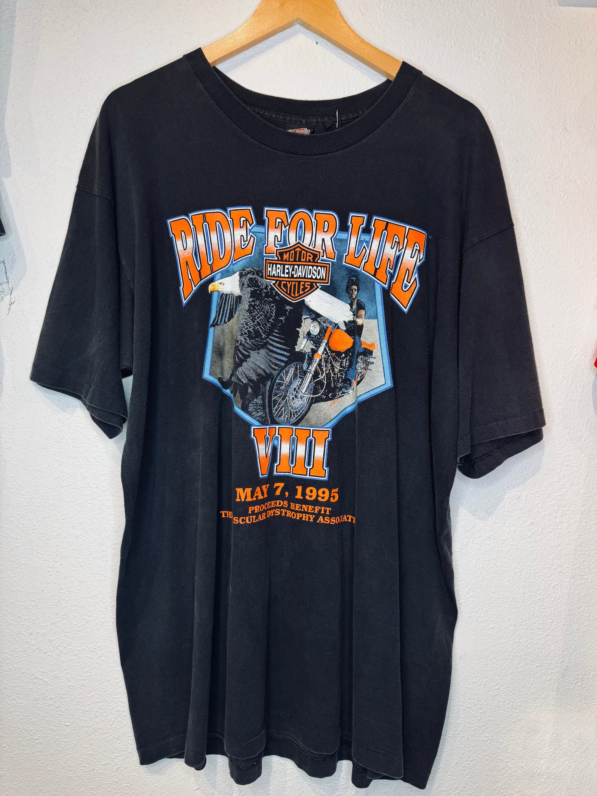 Ride For Life Harley Vintage Tee