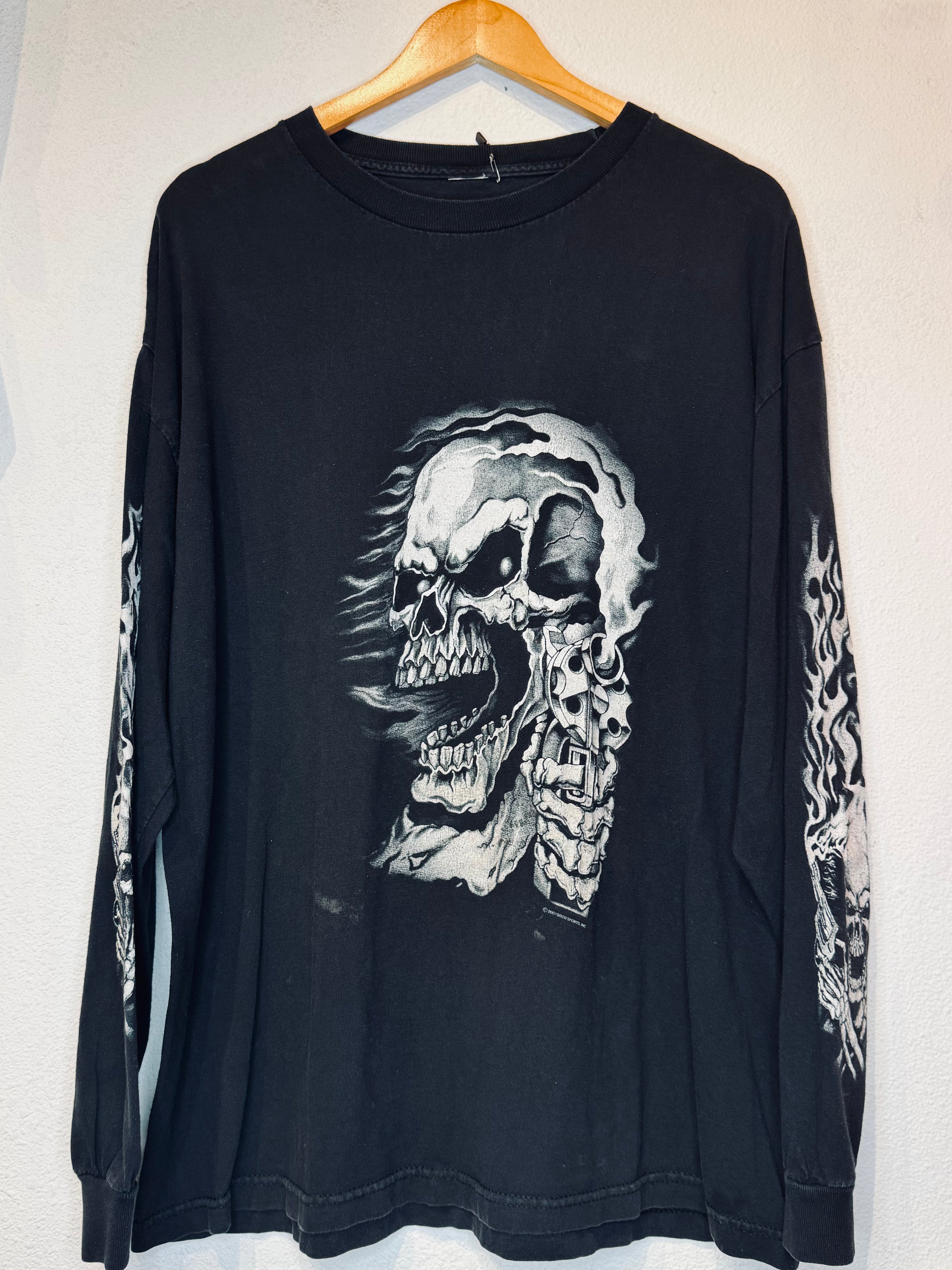 Skull Gun Vintage Long Sleeve