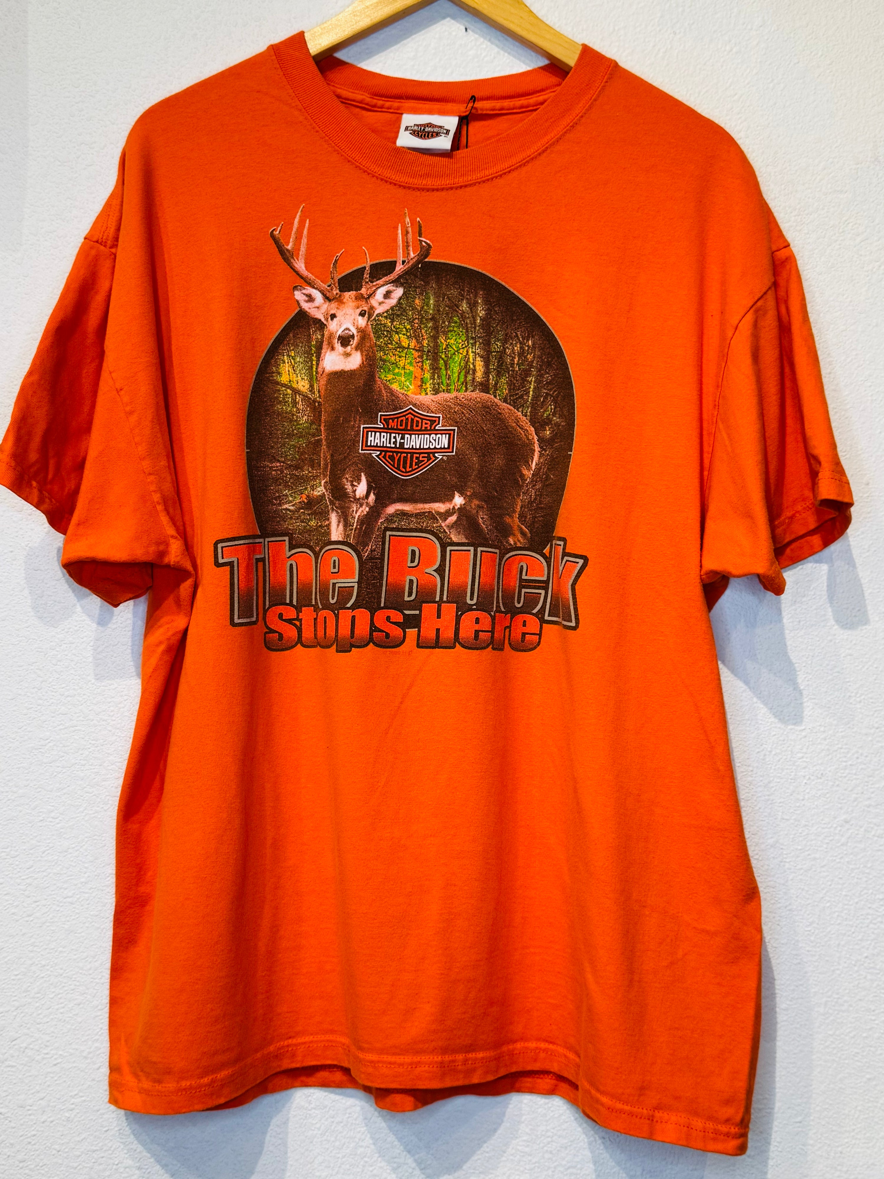 The Buck Stops Here Harley Vintage Tee