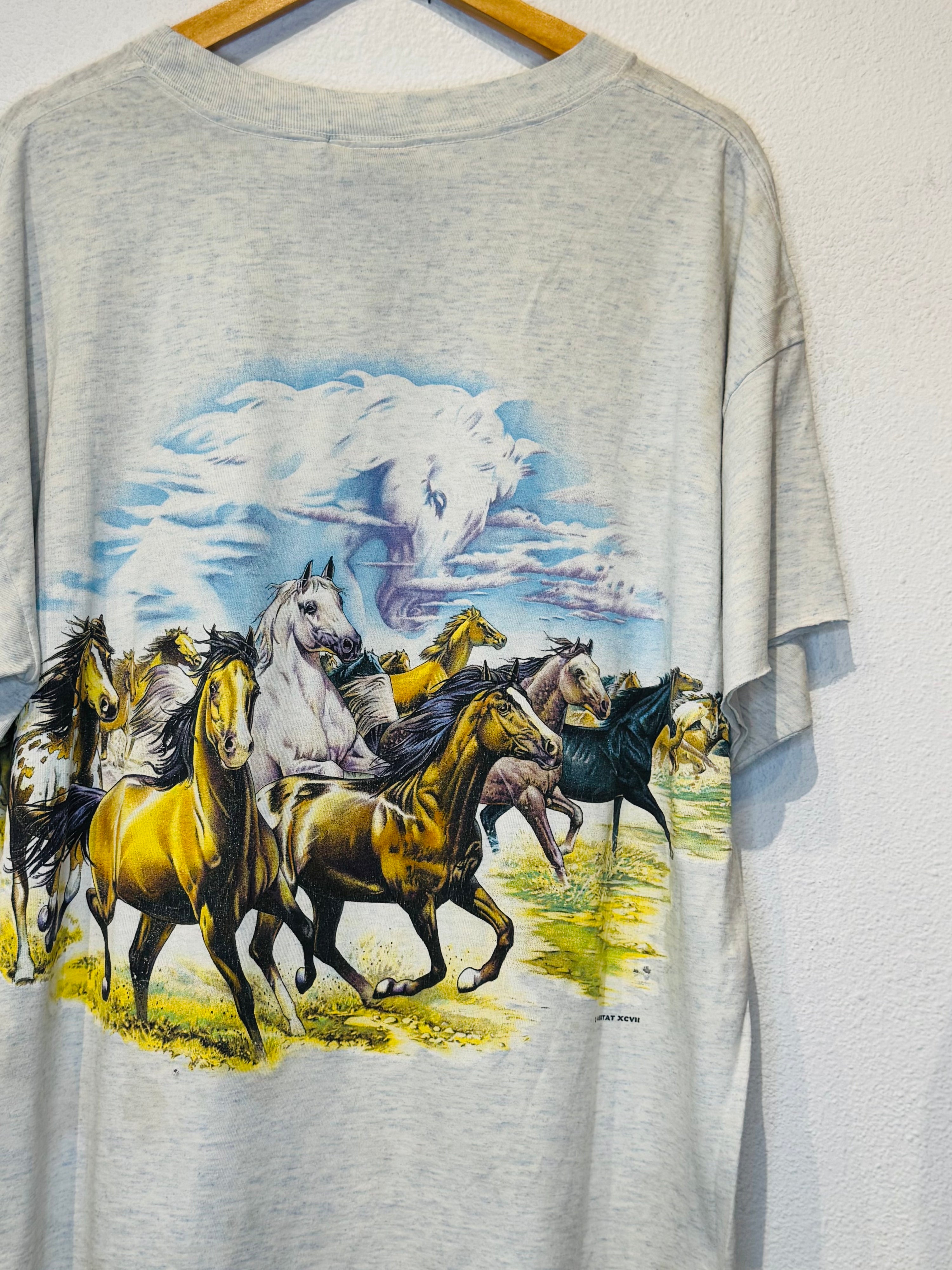 Running Horses Vintage Tee