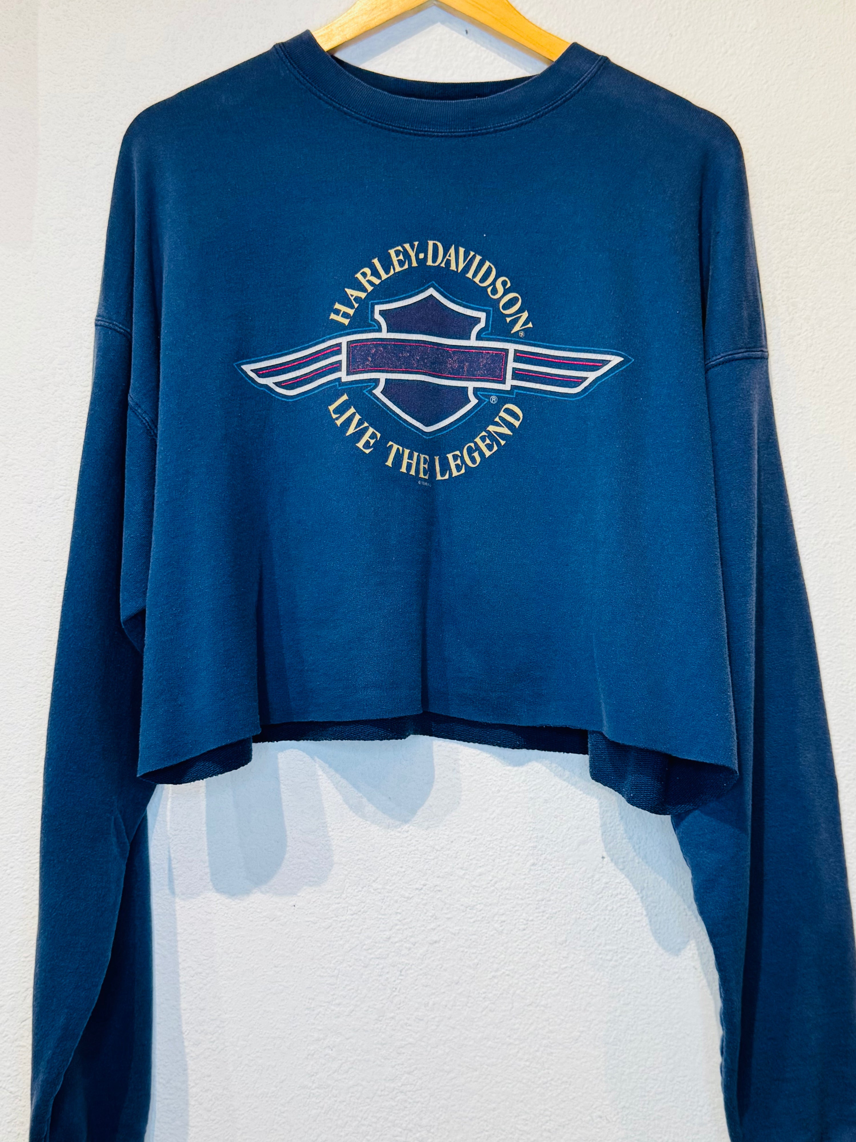 Live the Legend Harley Vintage Crop Long Sleeve